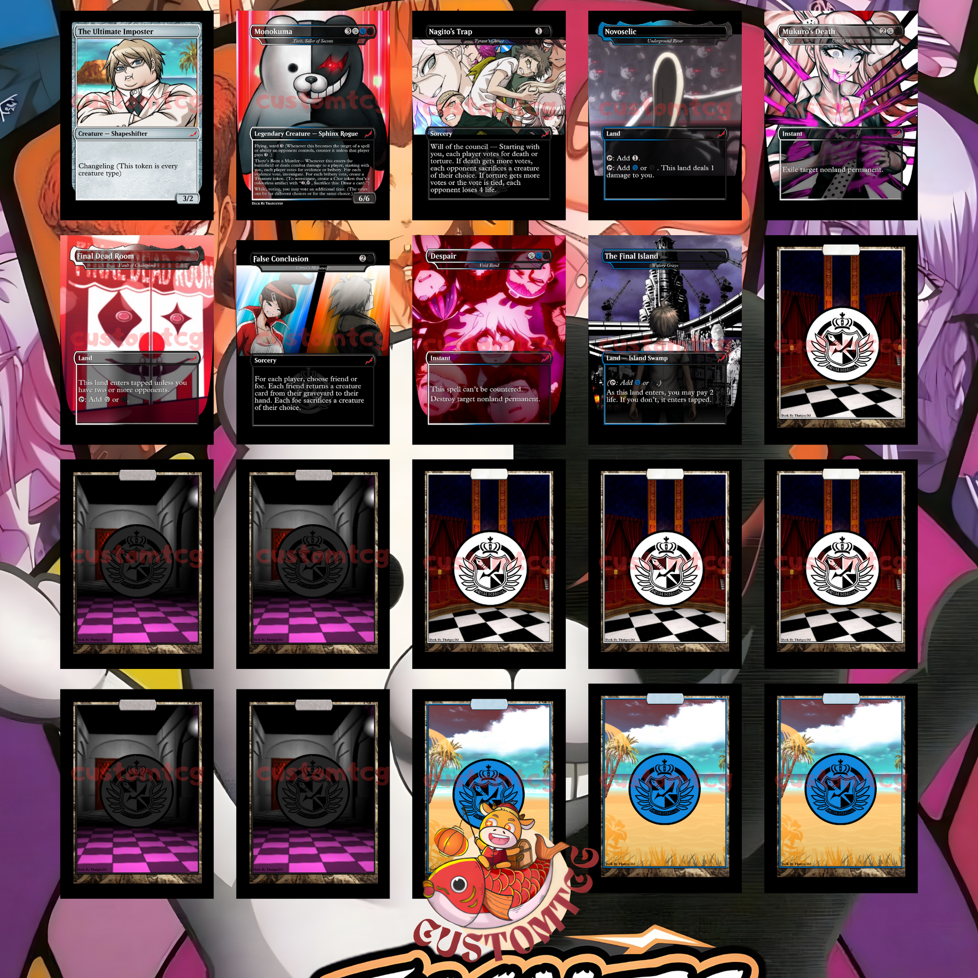 persona mtg cards Danganronpa MTG Commander Deck – Custom Anime Cards – ElkoyTCG