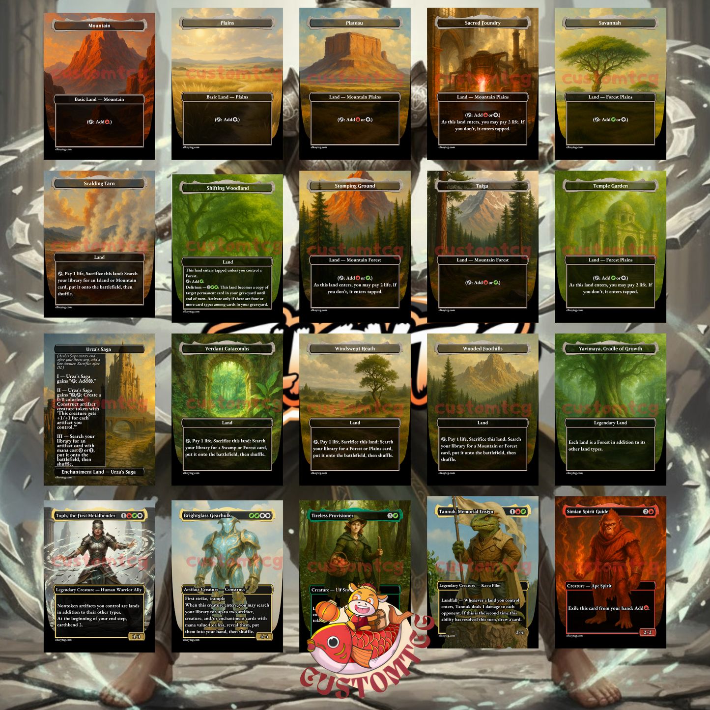 Toph, the First Metalbender Custom Deck