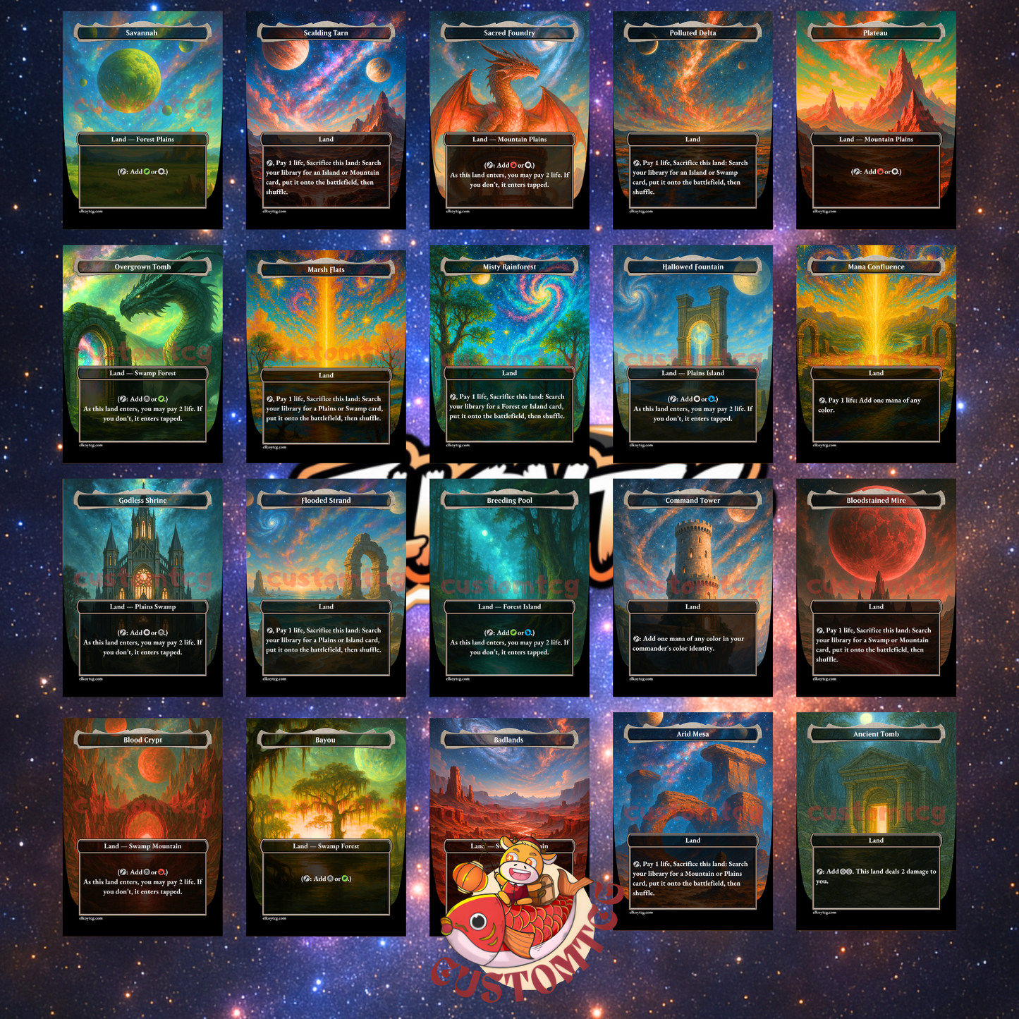 Cosmic Dragons Custom Deck