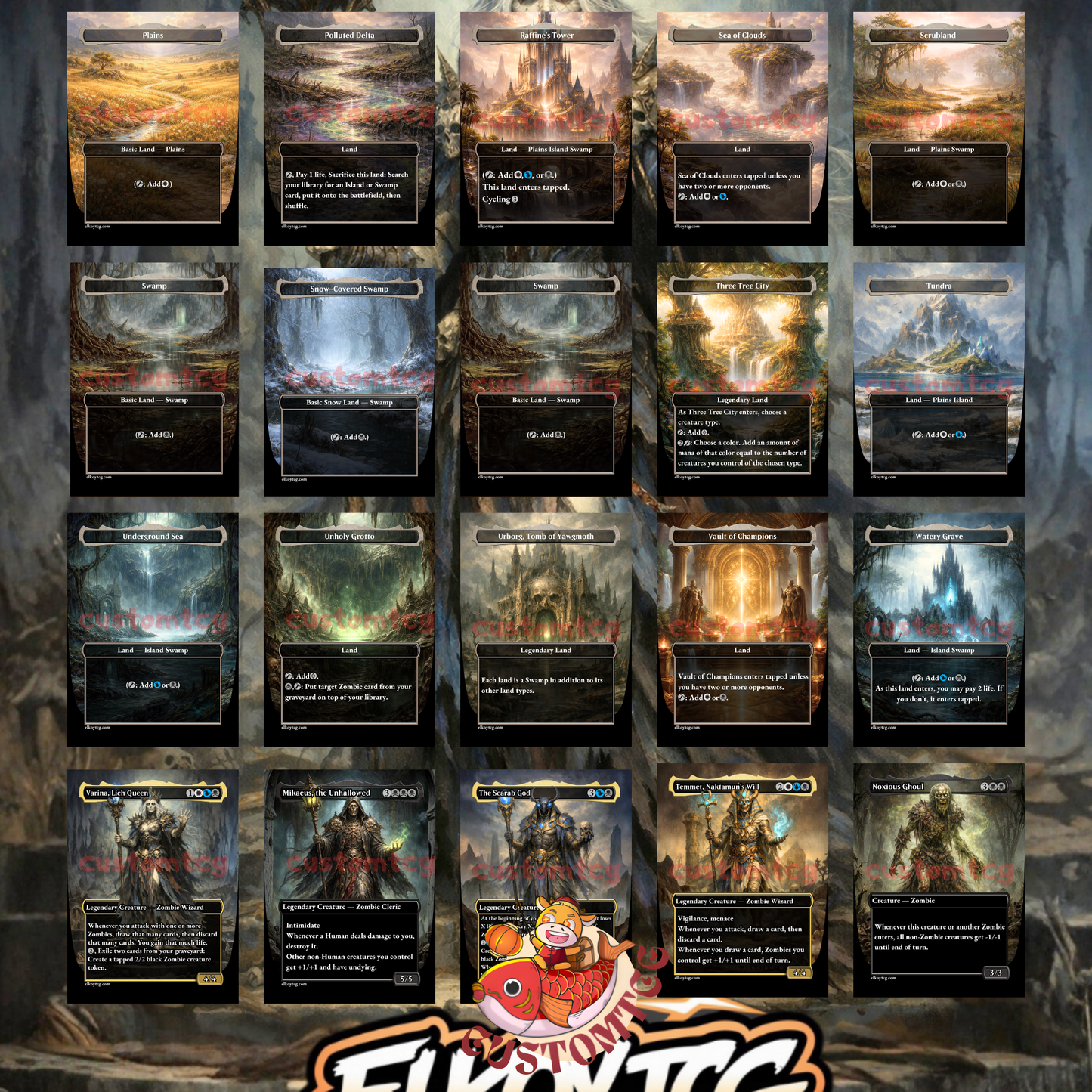 Varina, Lich Queen – Custom Deck  💀🧟