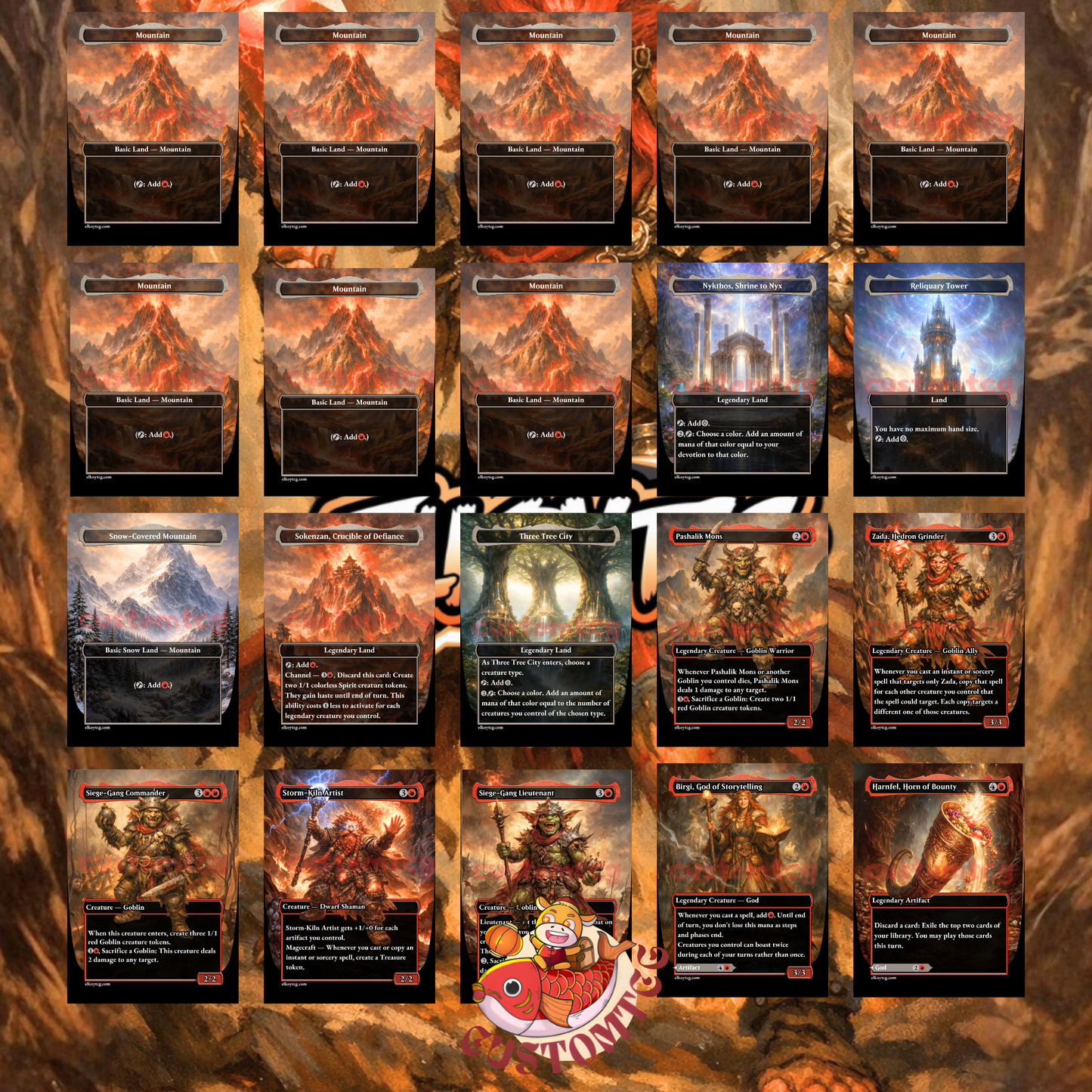 Zada, Hedron Grinder – Custom Goblin Deck (100 Cards + Tokens) 🔥