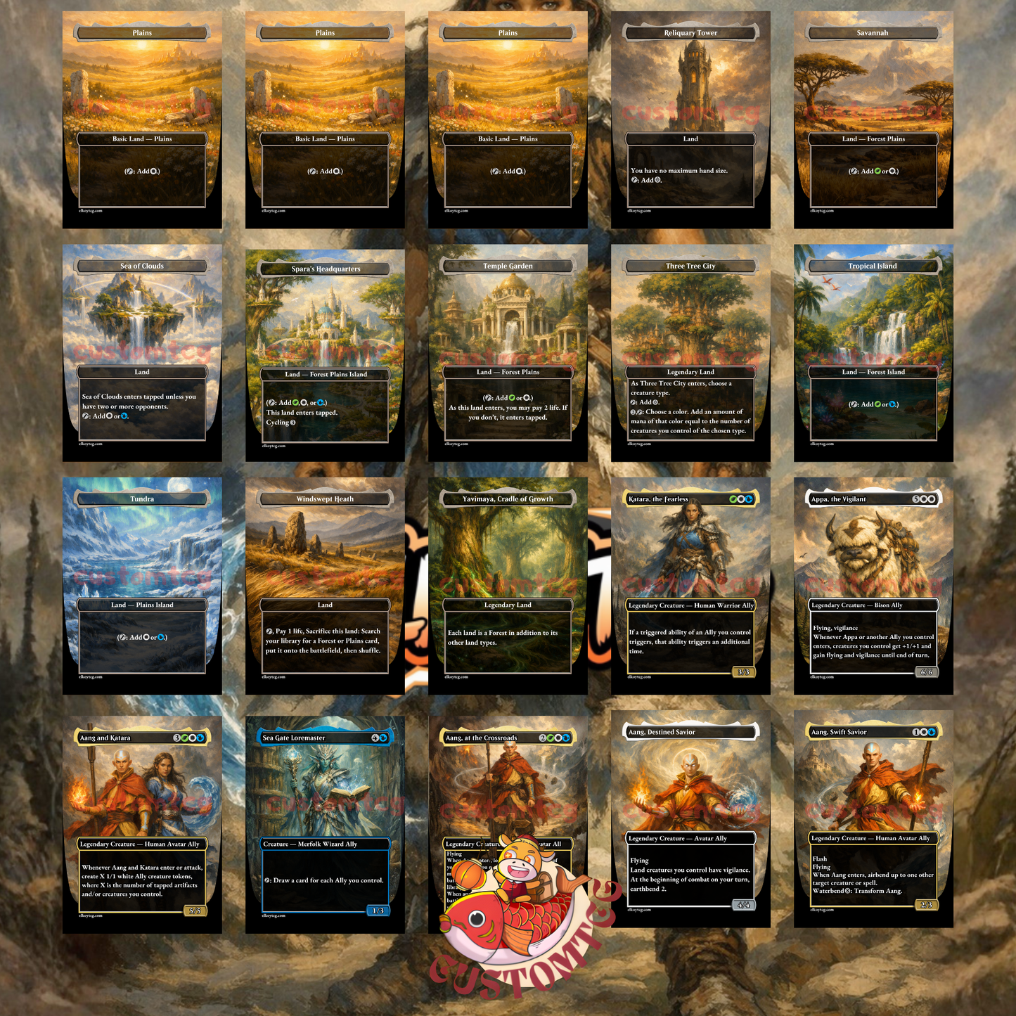 Katara, the Fearless Custom Deck