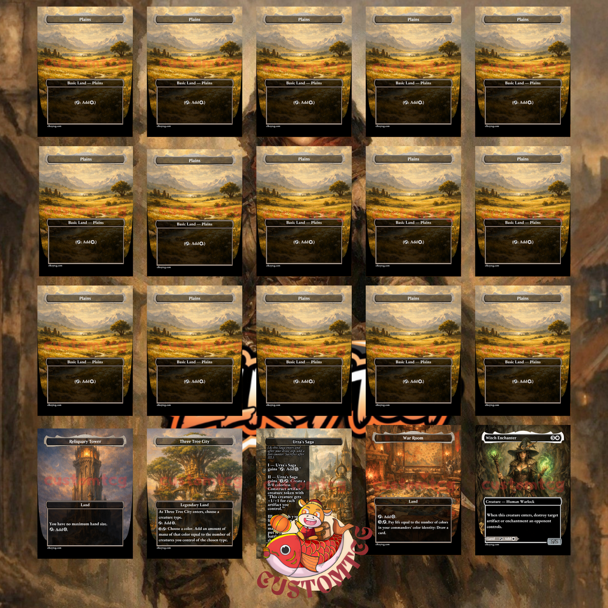 Delney, Streetwise Lookout — Mono-White Go-Wide Token Custom Deck