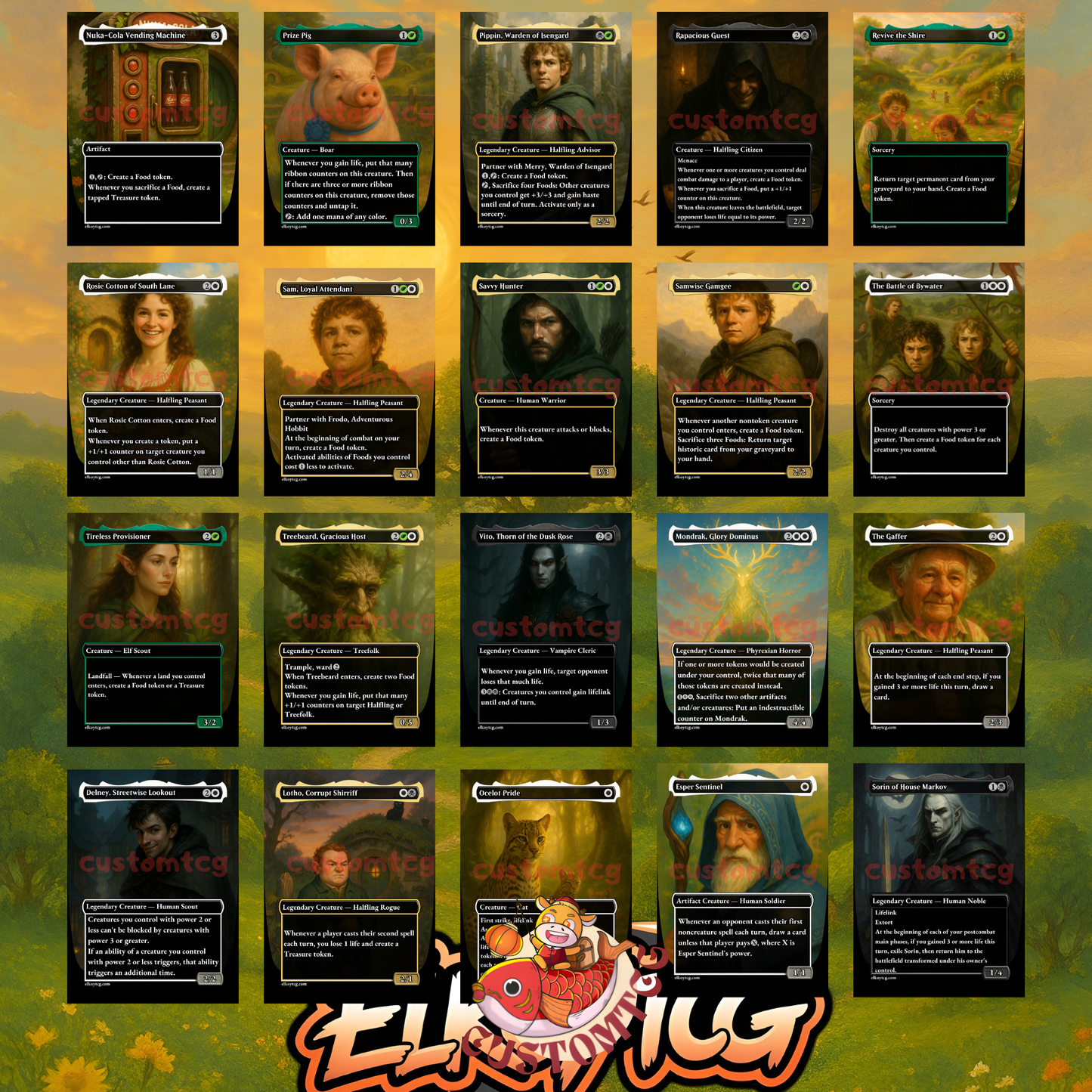 Frodo and Sam Food Commander Deck