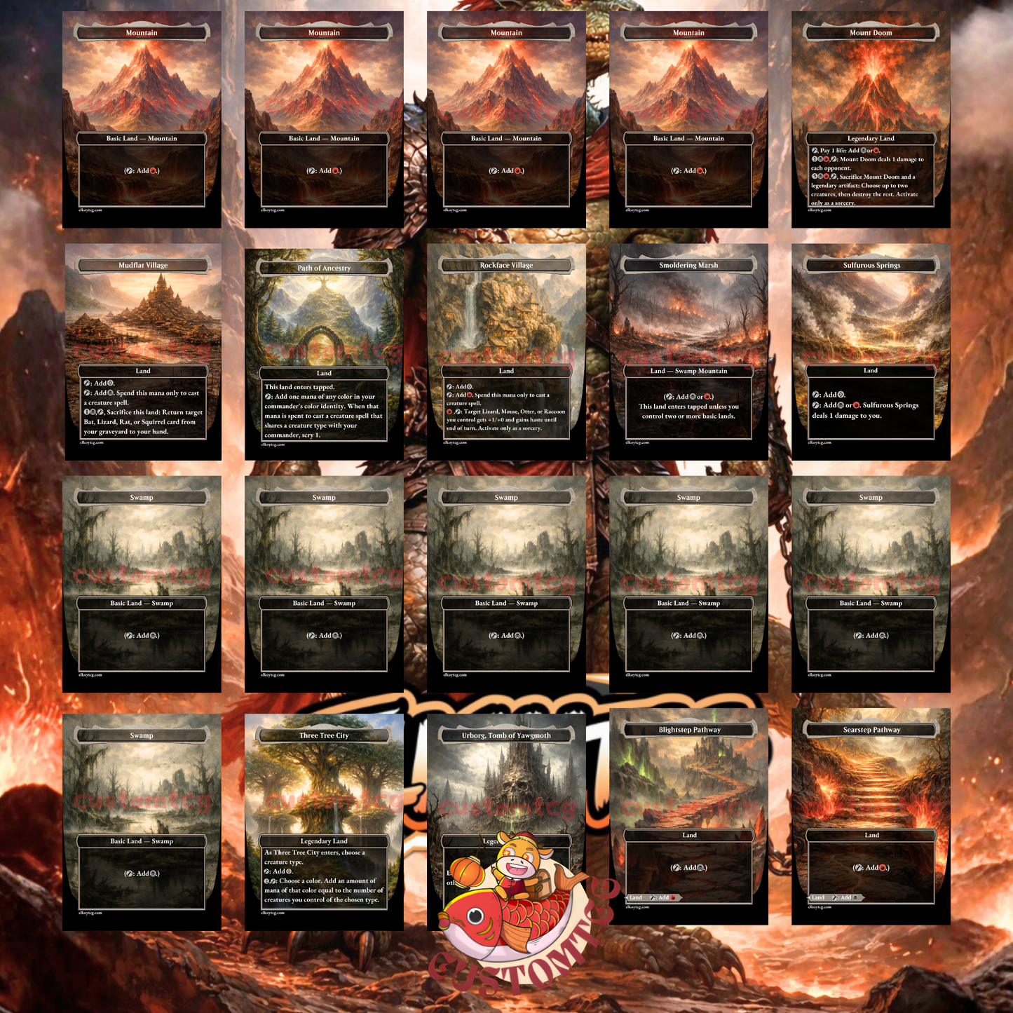 Gev, Scaled Scorch Custom Deck