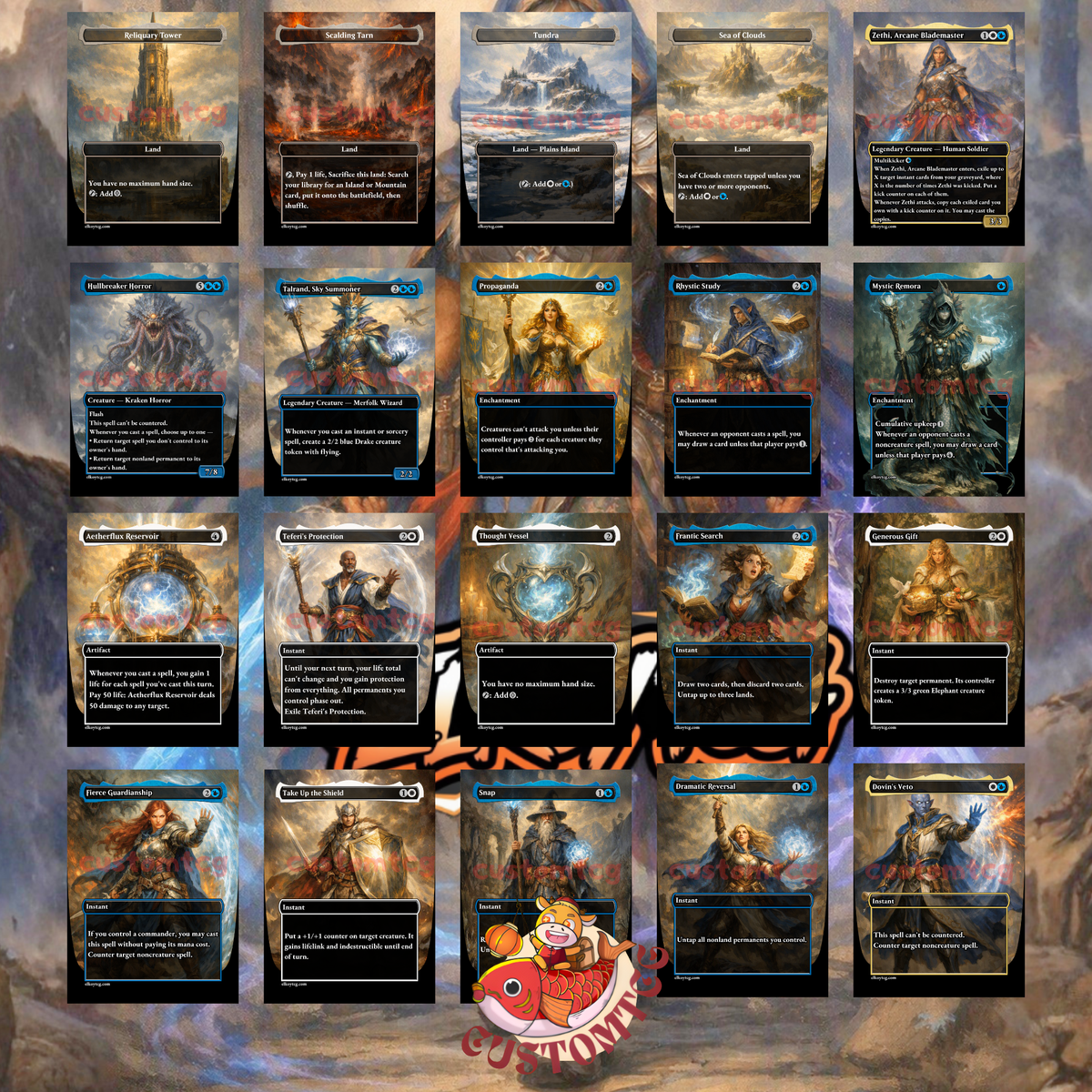Zethi, Arcane Blademaster Custom Deck