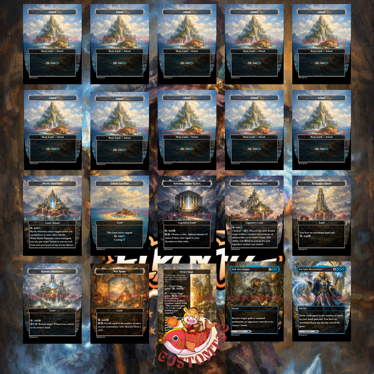 MINN, WILY ILLUSIONIST — Mono-Blue Illusions & Card-Draw Custom Deck