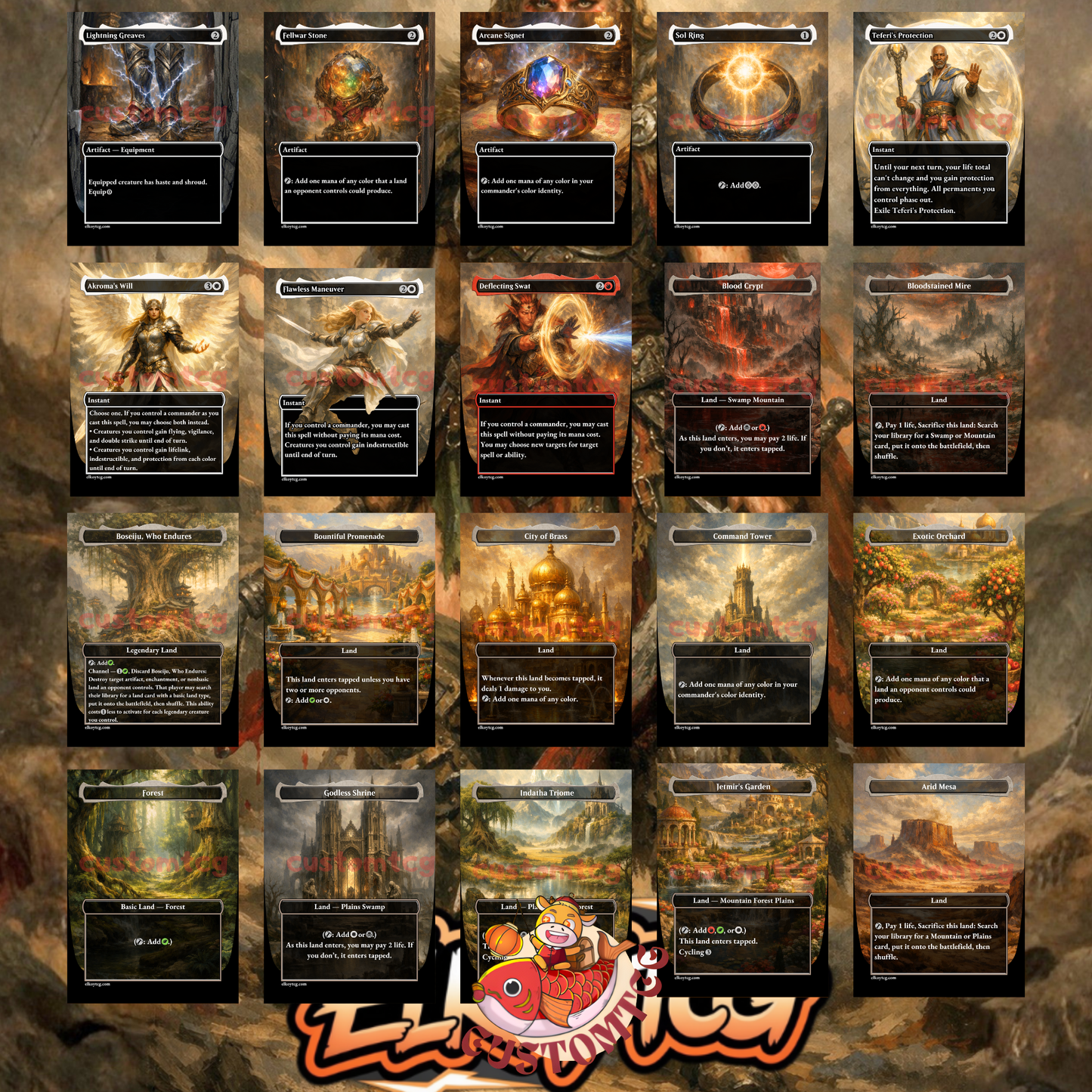 Saskia the Unyielding Custom Deck