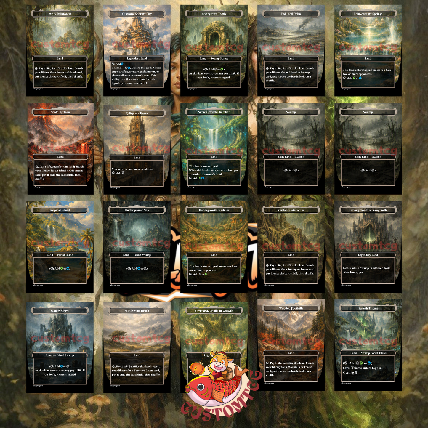 Zimone and Dina Custom Deck (Sultai Landfall / Draw-Two Drain)