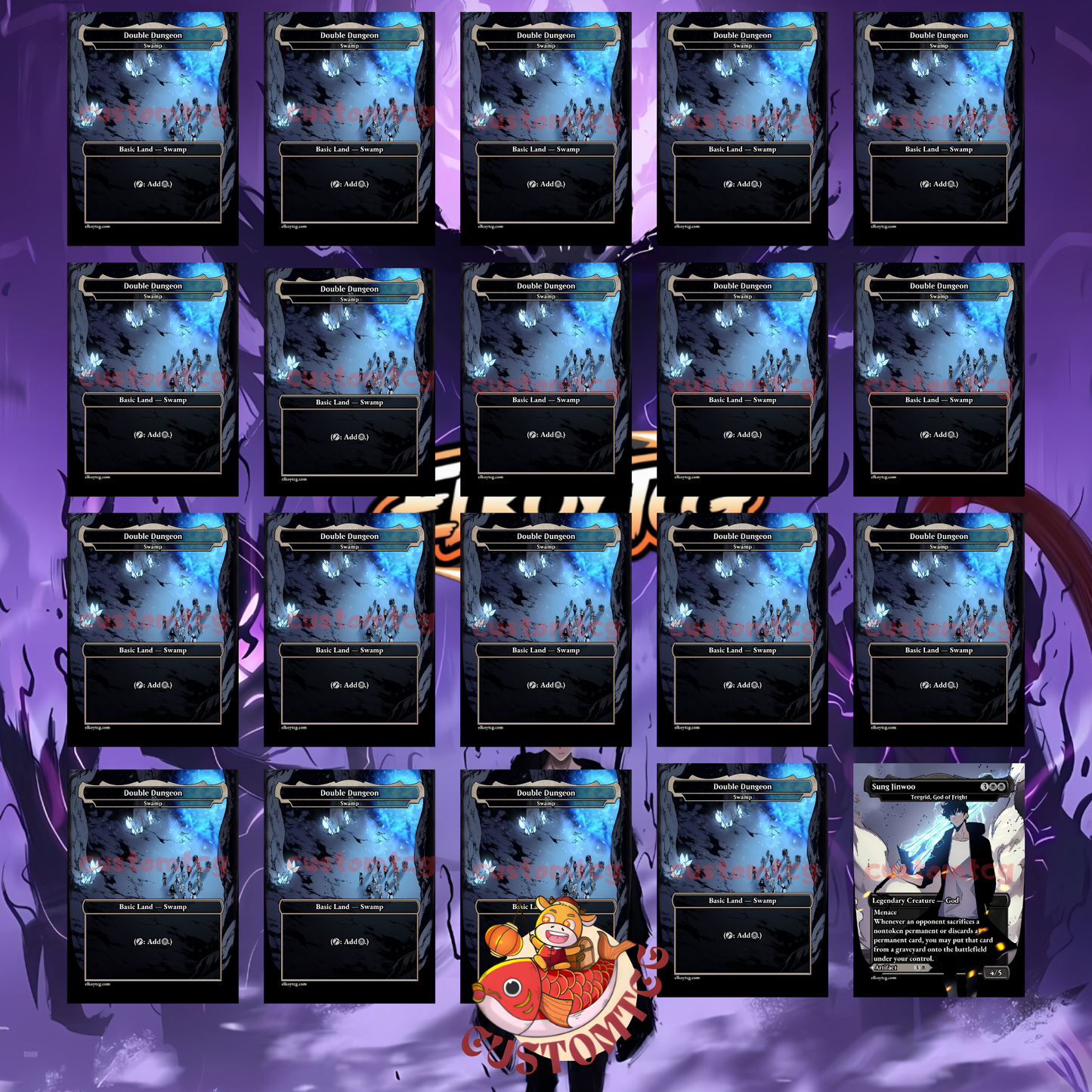 Solo Leveling Custom Deck – “Shadow Monarch Edition”