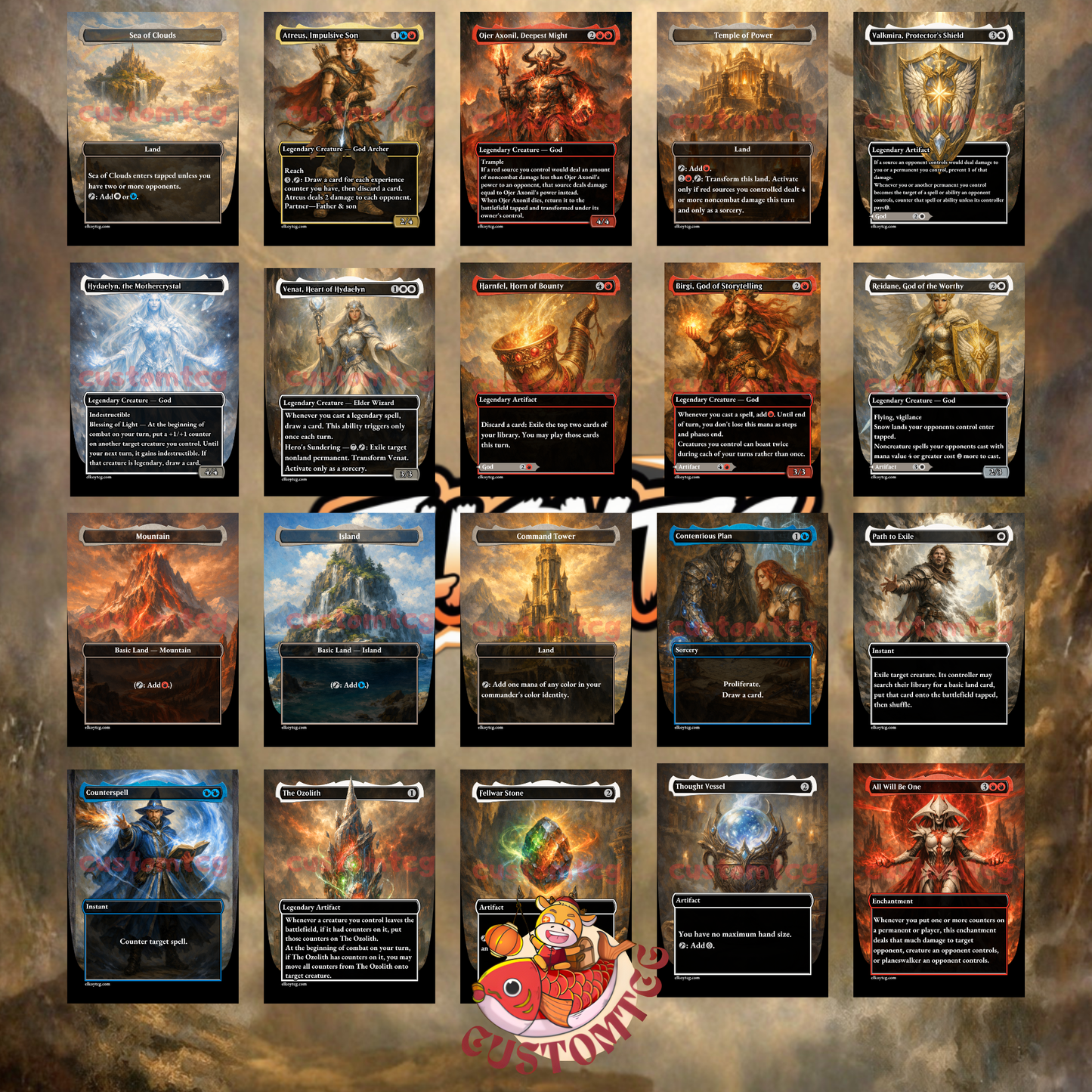 Atreus, Impulsive Son and Kratos Custom Deck