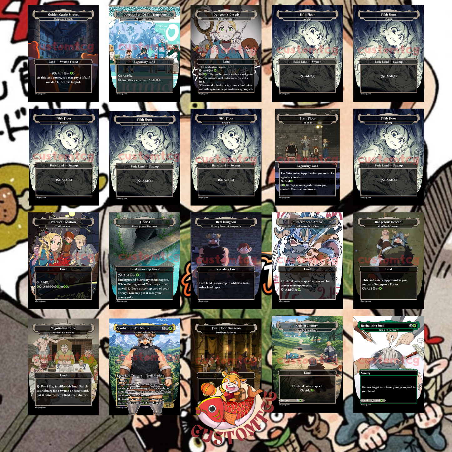 Delicious in Dungeon Custom Deck