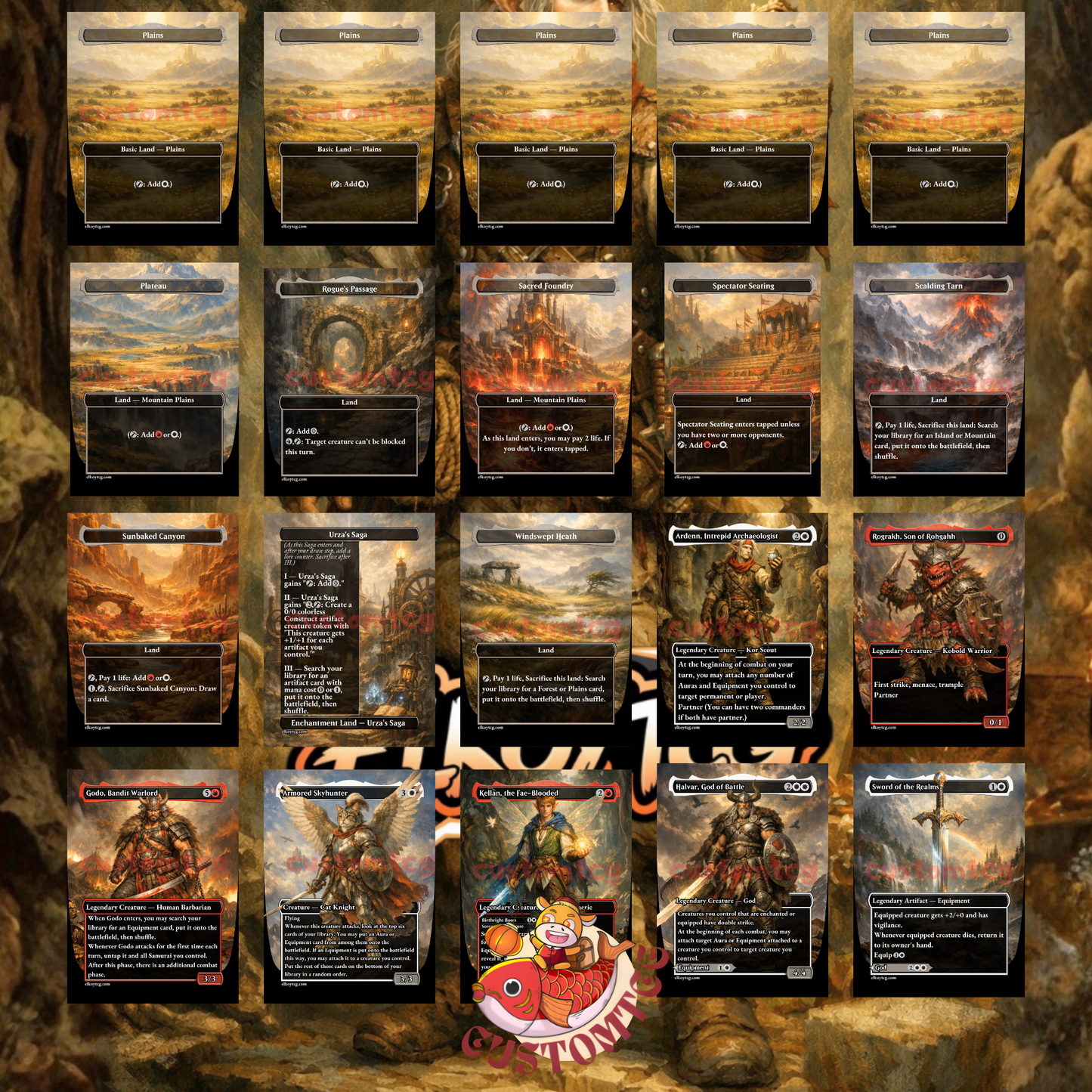 Ardenn, Intrepid Archaeologist & Rograkh, Son of Rohgahh Custom Deck