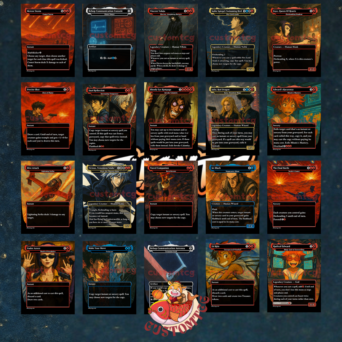 🔥 Fire Lord Azula — Cowboy Bebop Commander Deck