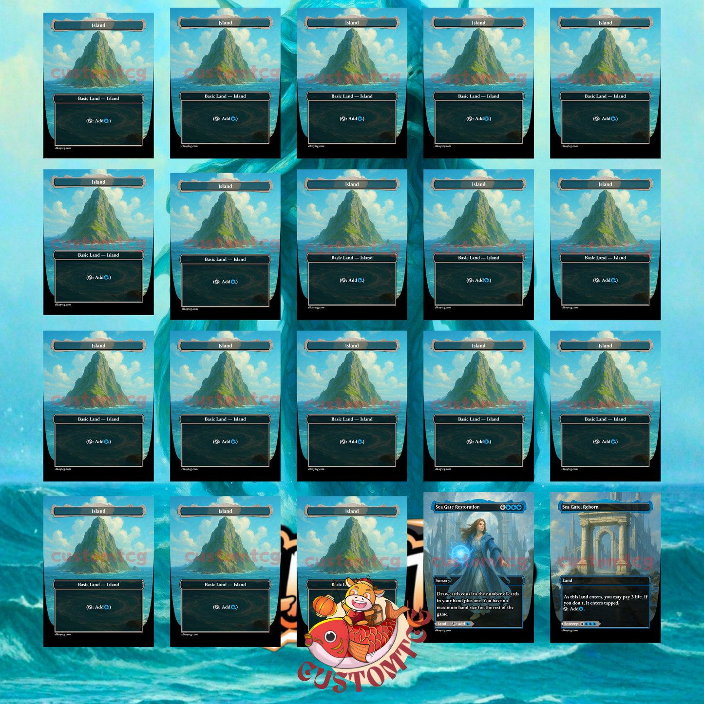 Eluge, the Shoreless Sea Custom Deck
