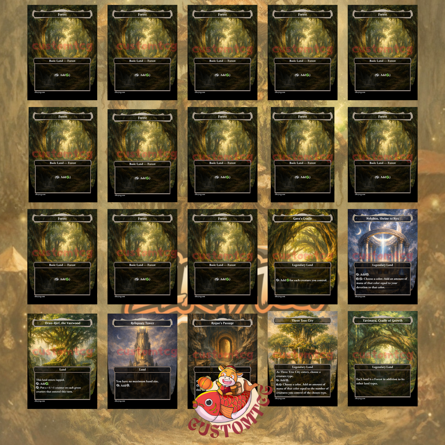Shroofus Sproutsire Custom Deck