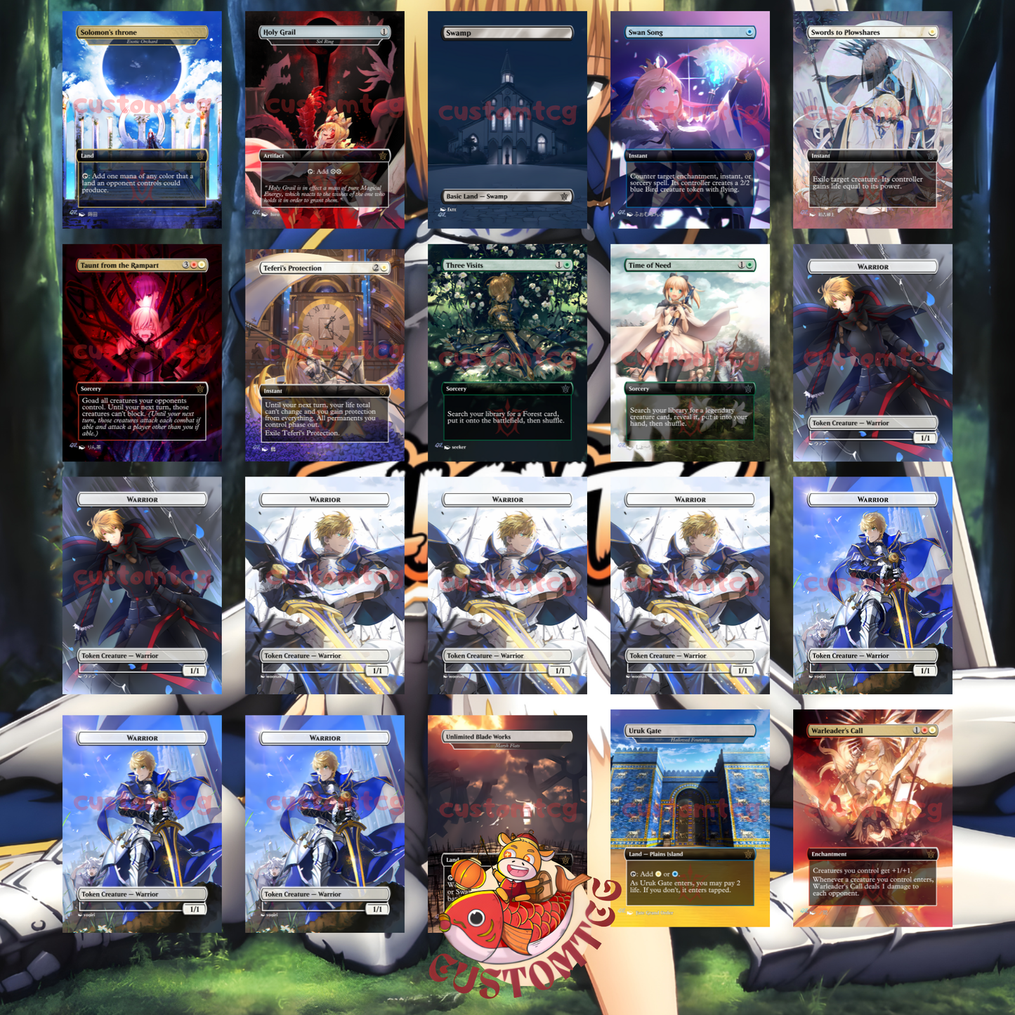 Saber Fate V3 Custom Deck