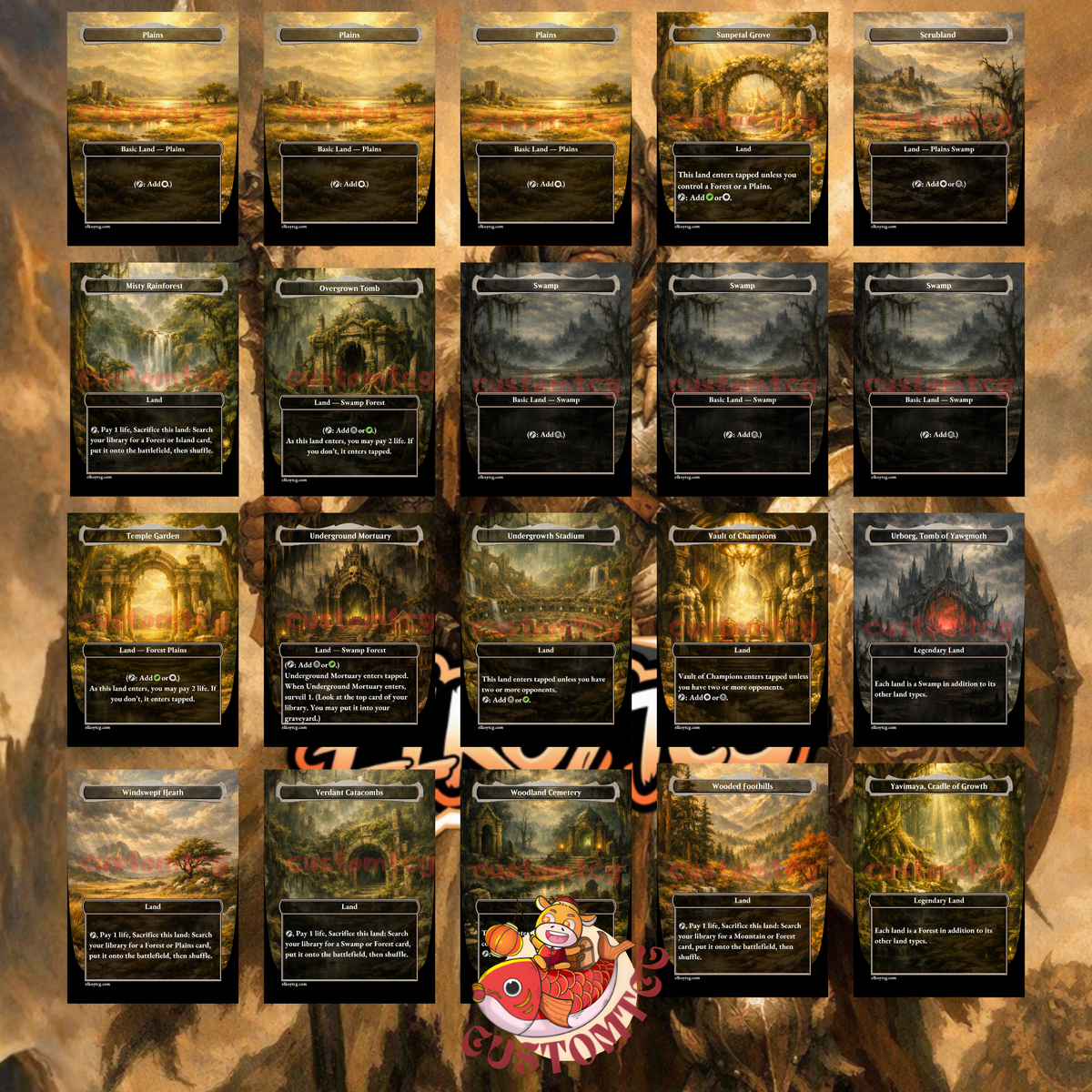 Felothar, Dawn of the Abzan Counters Custom Deck 🌿💀⚔️