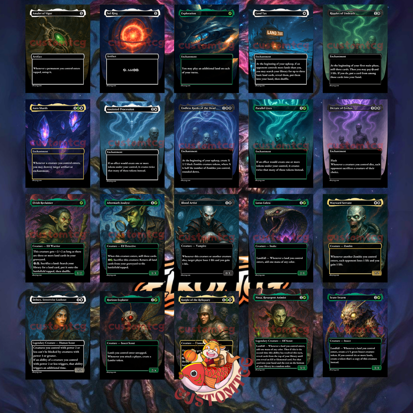 The Necrobloom V2 Custom Deck