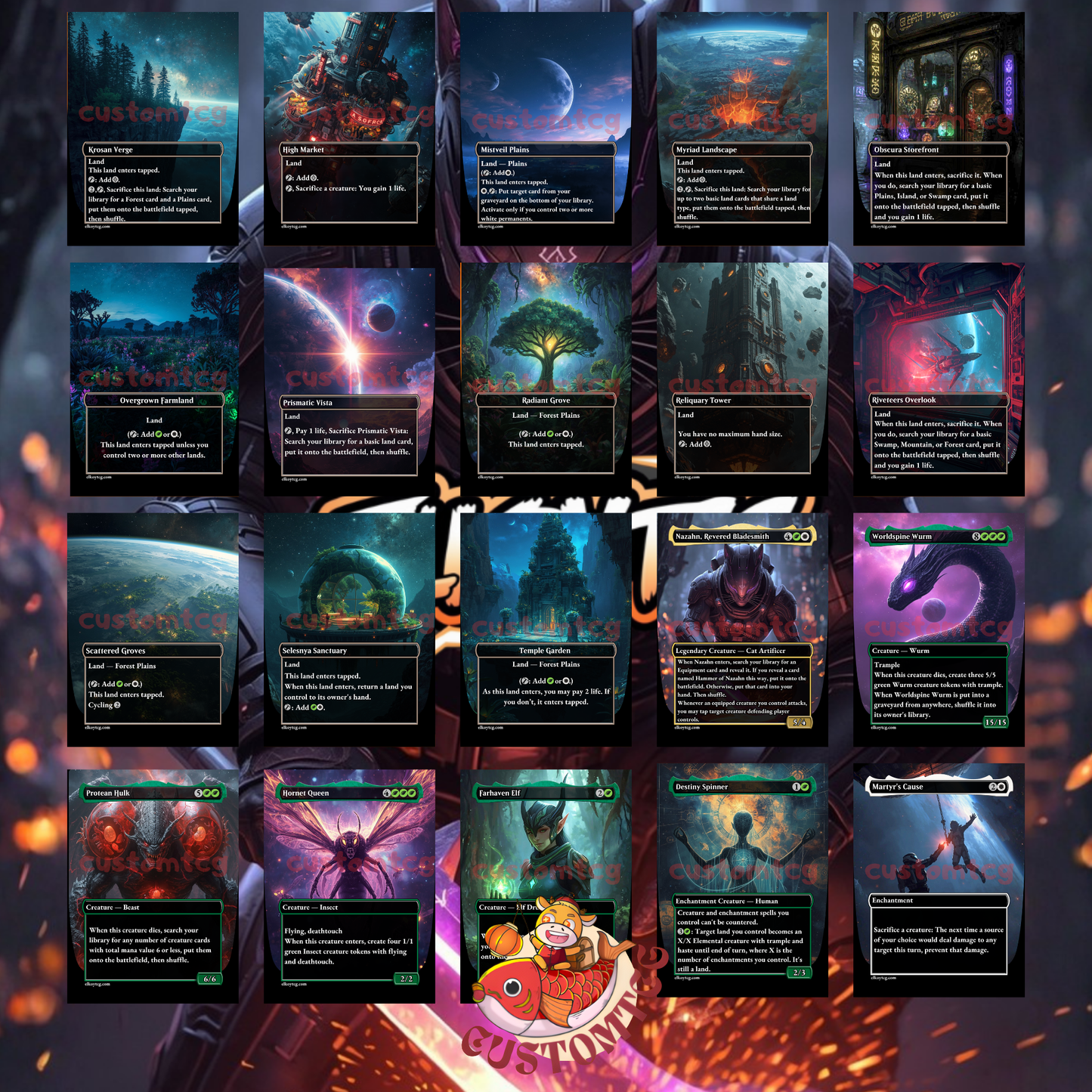 Nazahn, Revered Bladesmith Custom Deck