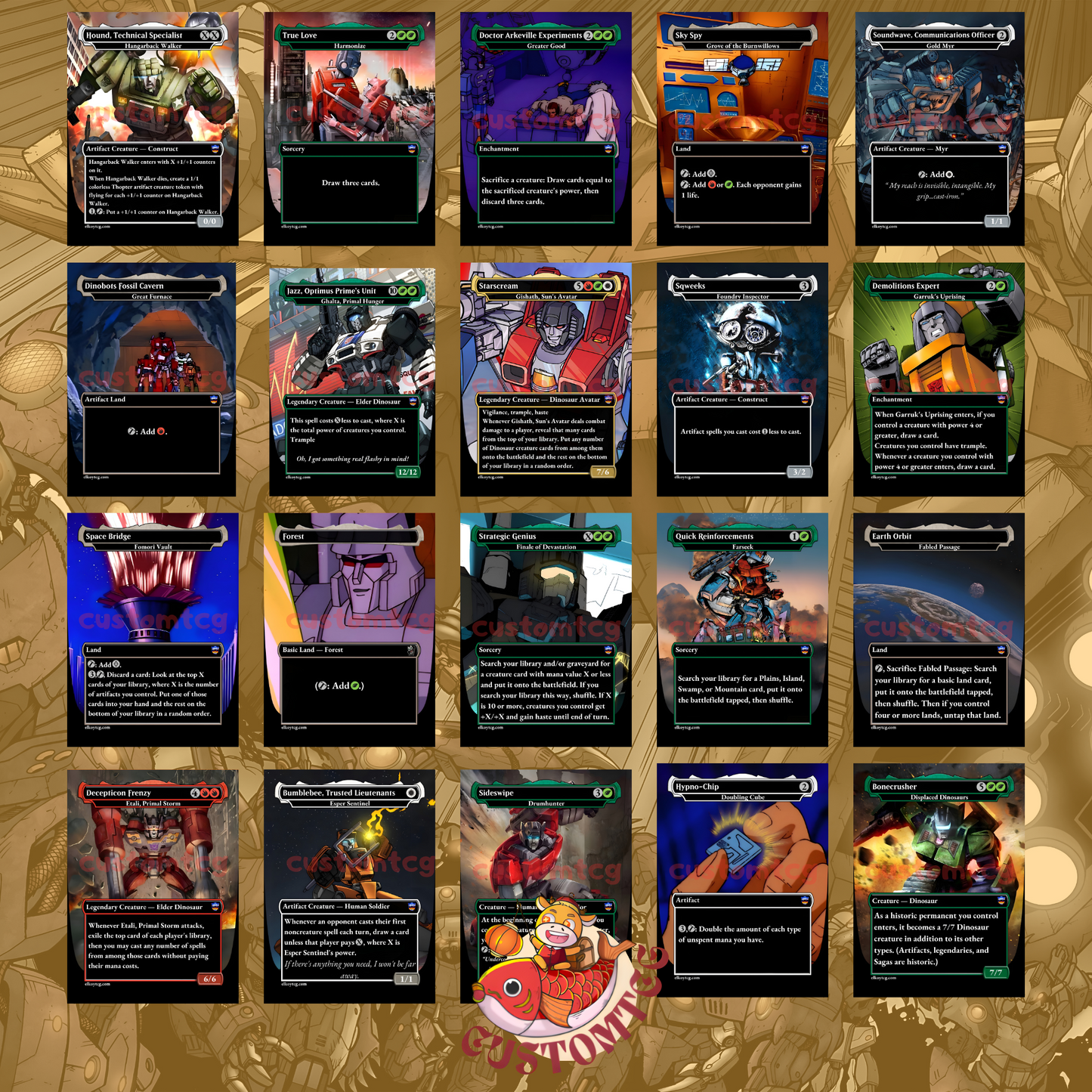 Tr4nsf0rm3rs commander deck
