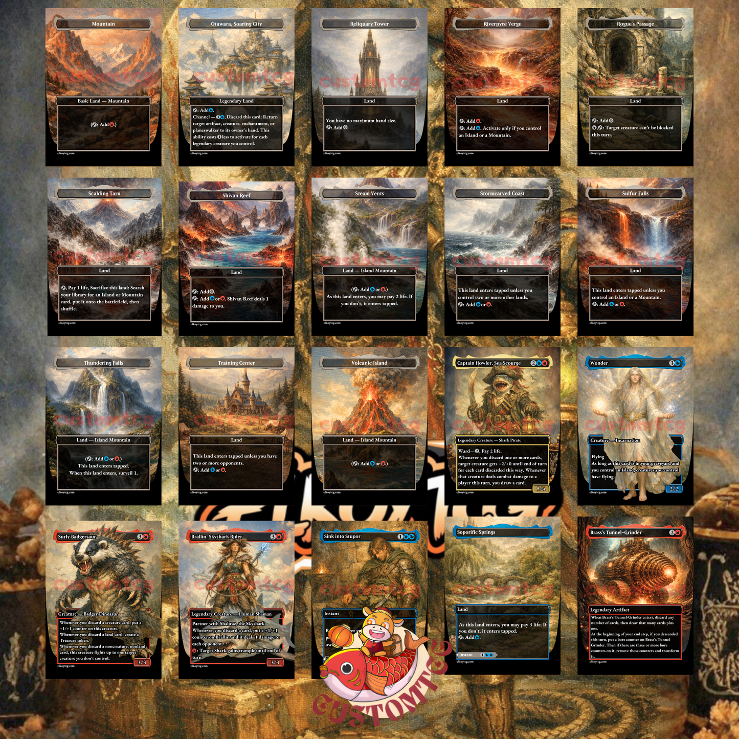 Captain Howler, Sea Scourge custom deck