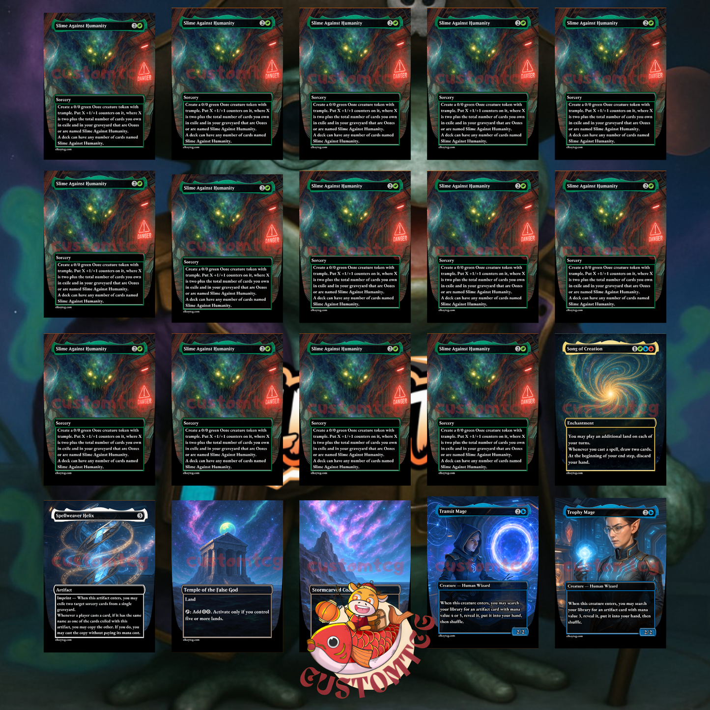 Flubs, the Fool SPACE Custom deck
