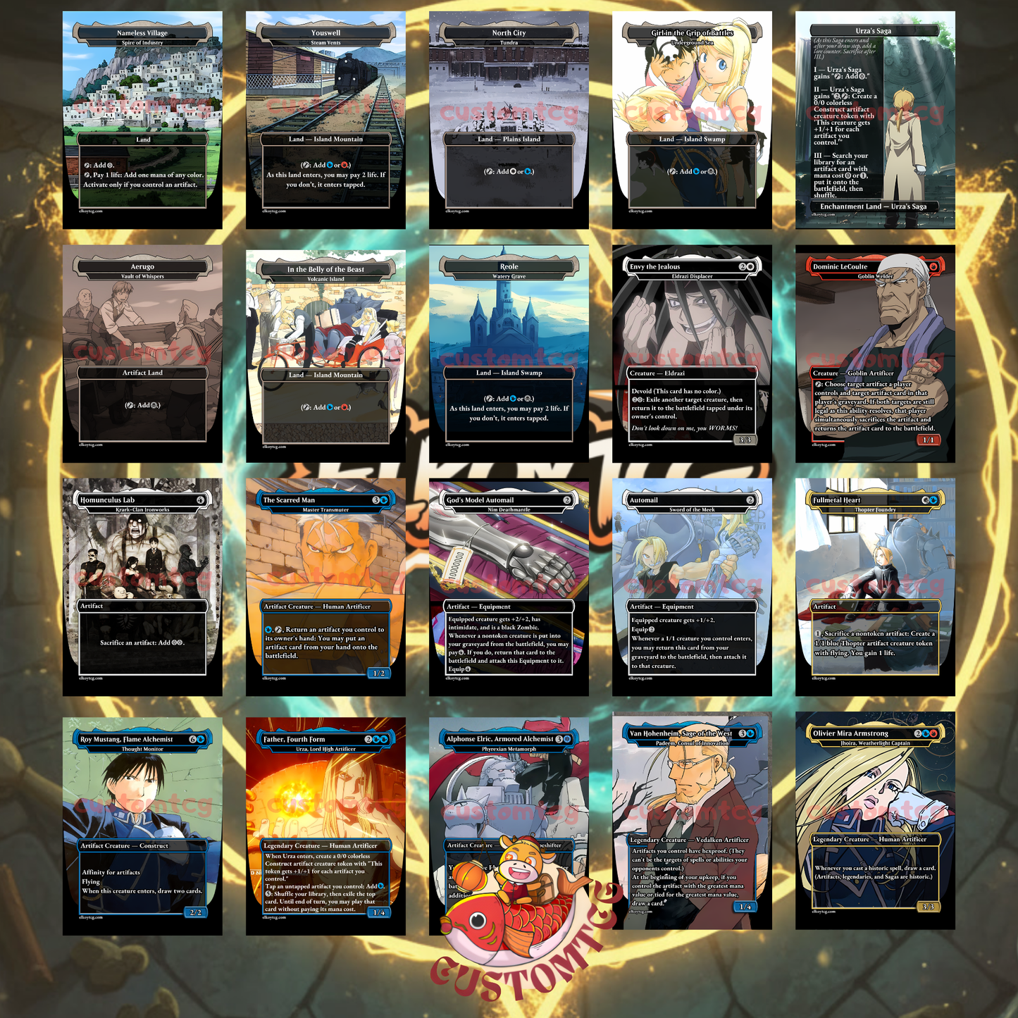 Fullmetal Alchemist Themed Custom Deck