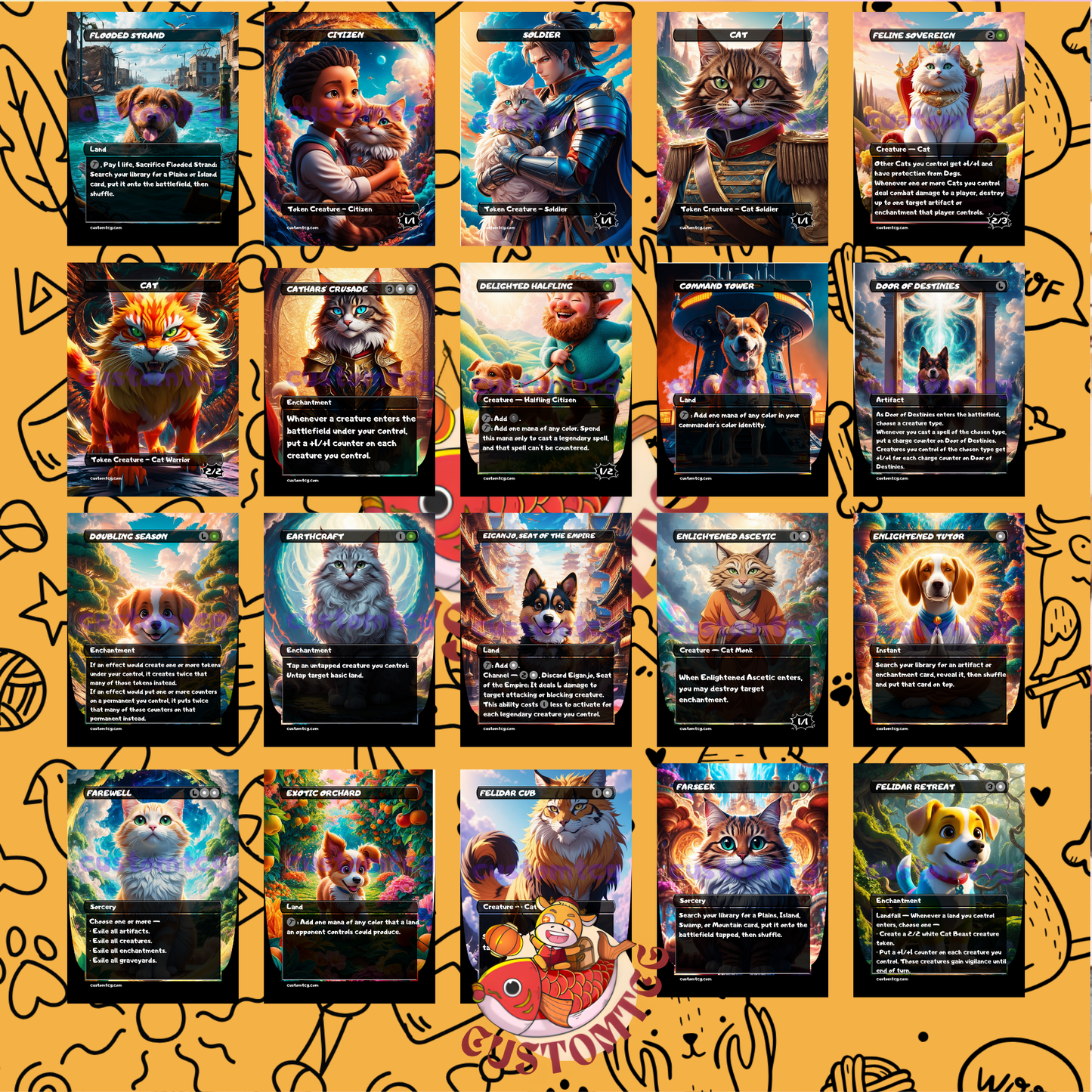 Rin and Seri - Dogs and Cats Deck