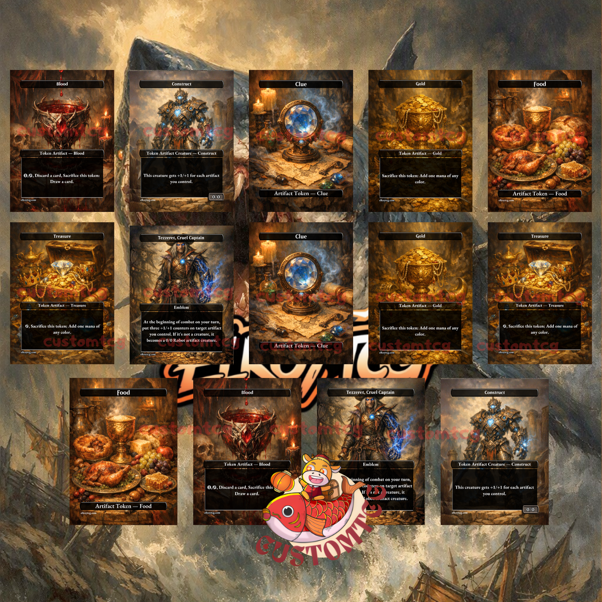 Jaws, Relentless Predator — Mono-Red Treasure Aggro Custom Deck