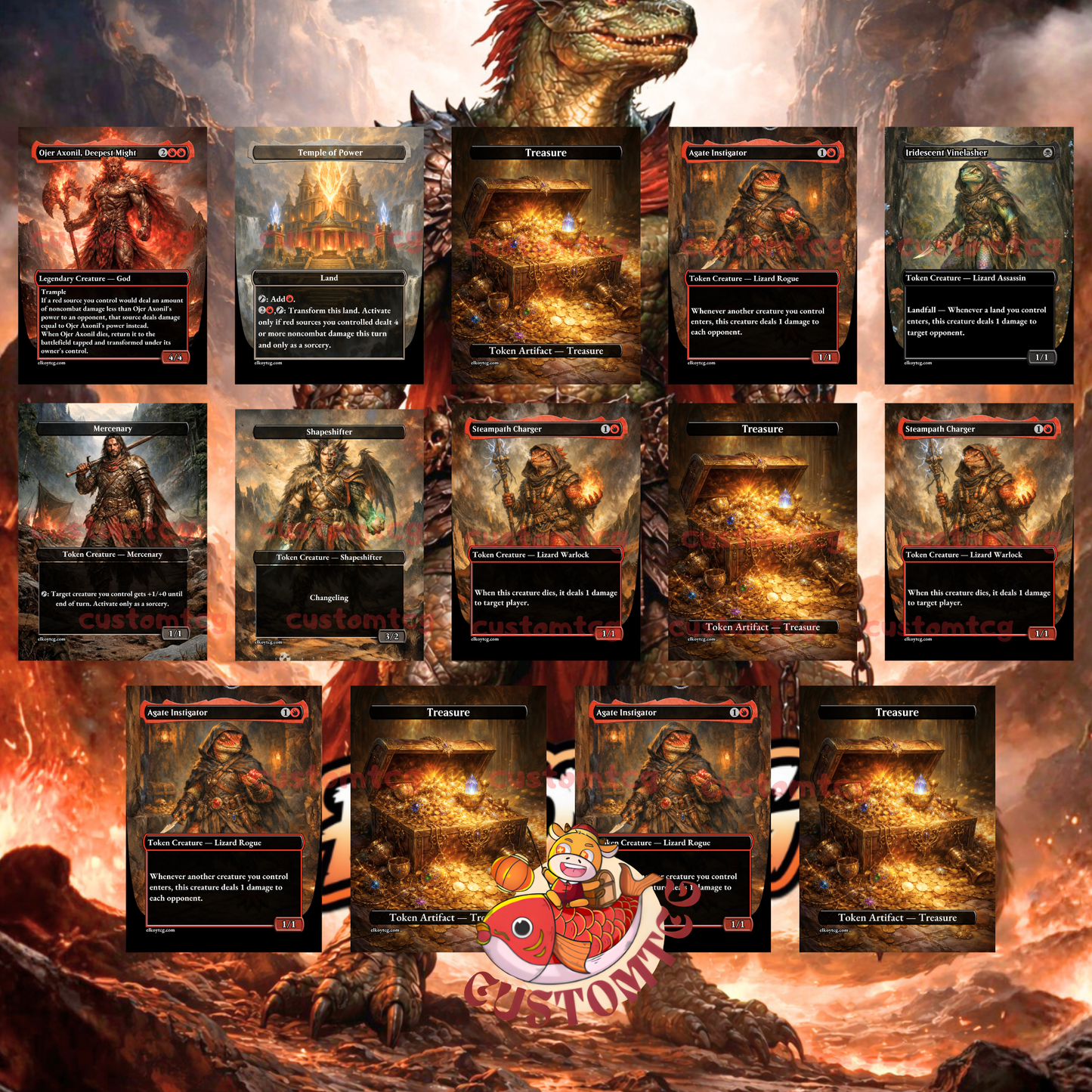 Gev, Scaled Scorch Custom Deck