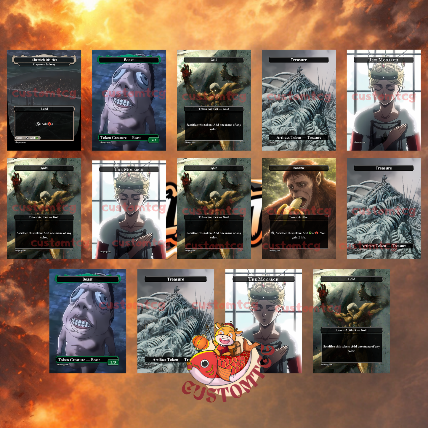 Attack on Titan Custom Deck - ONLY TITANS