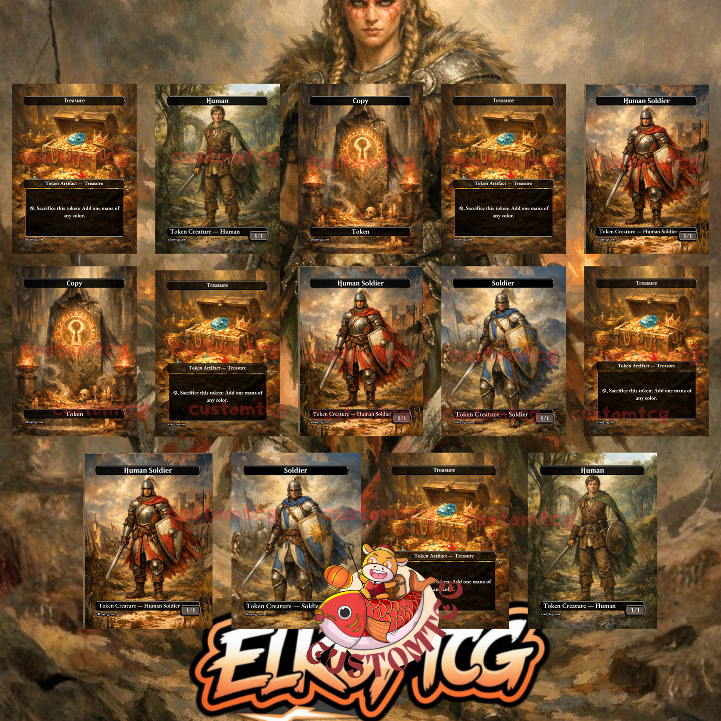 Saskia the Unyielding Custom Deck