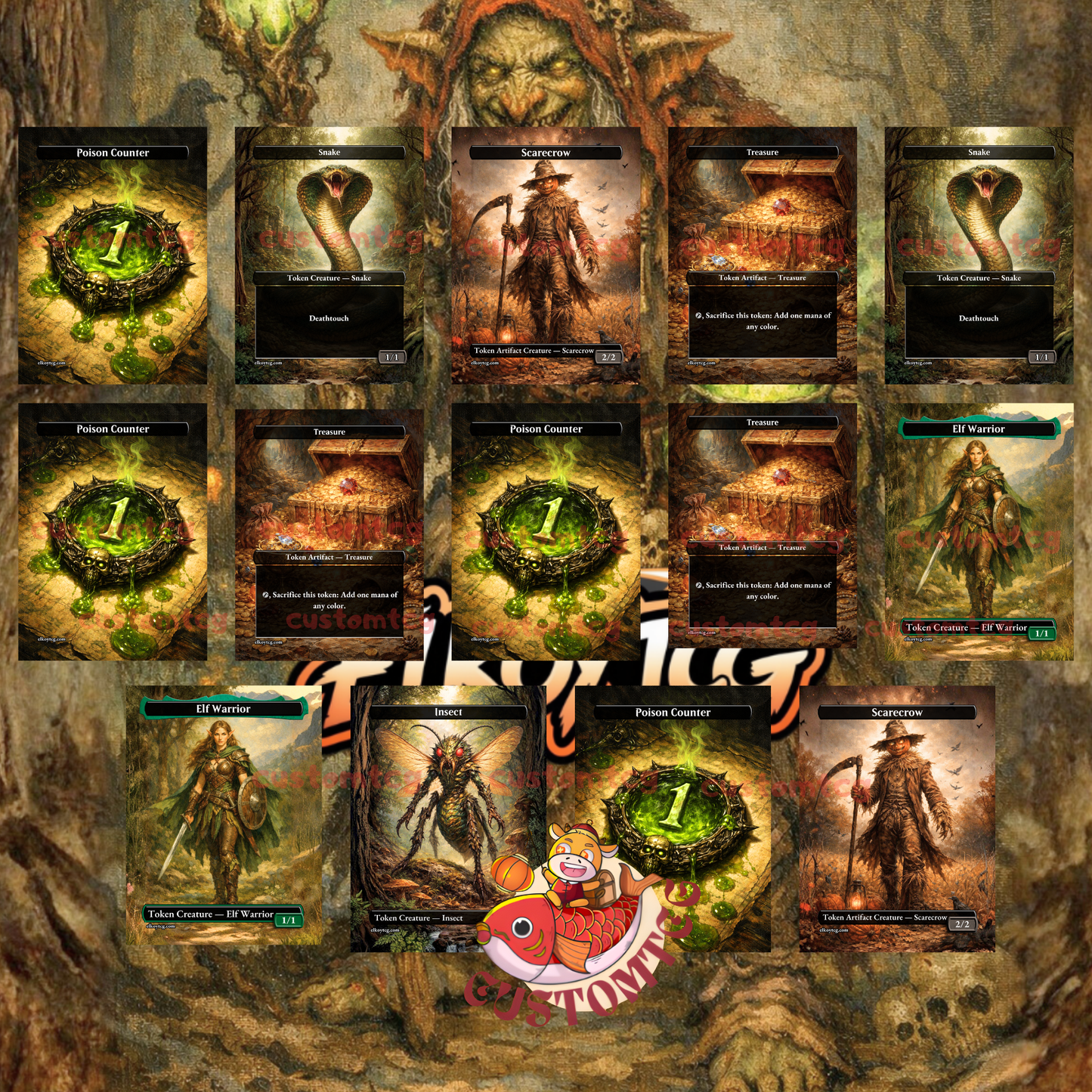 Auntie Ool, Cursewretch Custom Deck (100 Cards + Tokens)