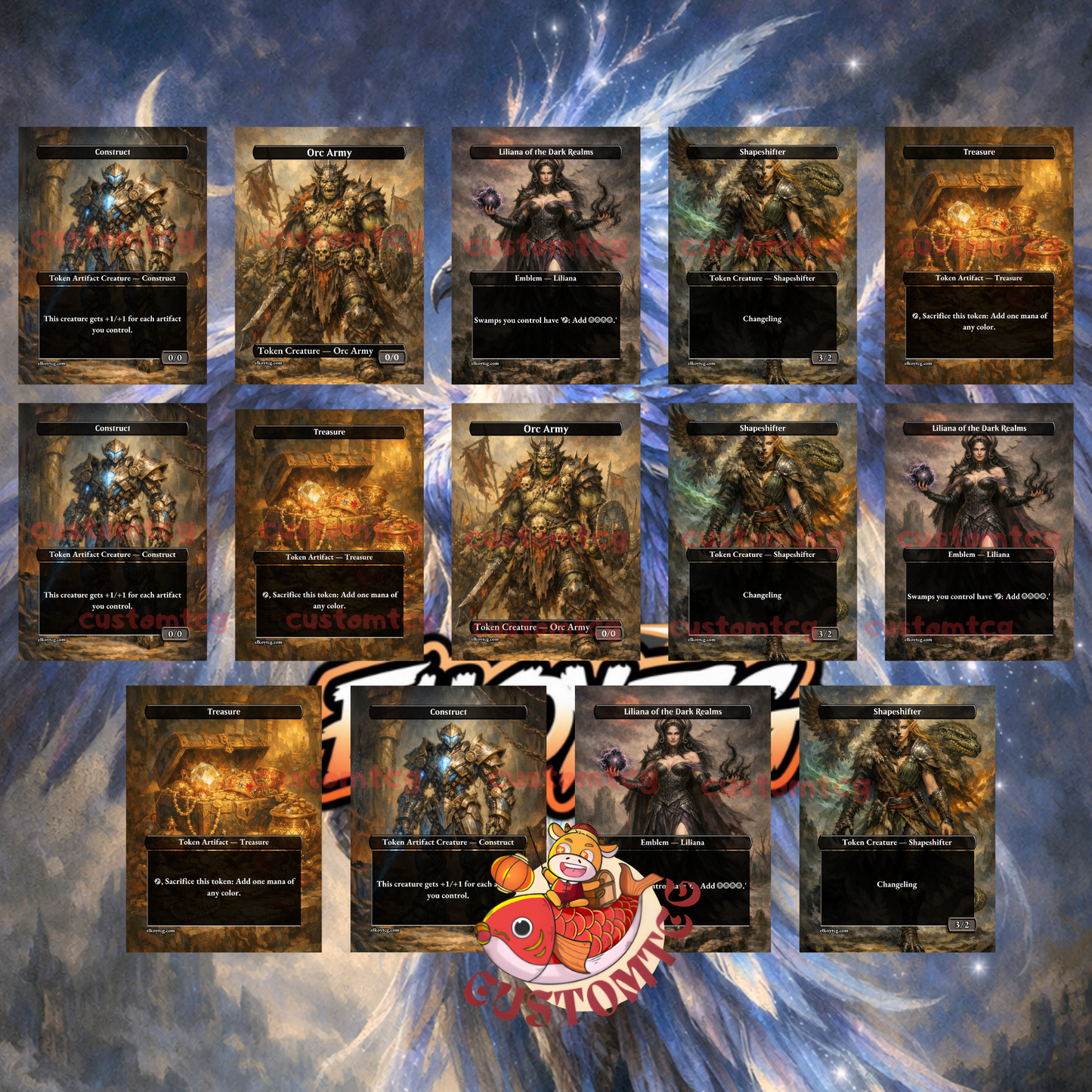 Maha, Its Feathers Night custom deck