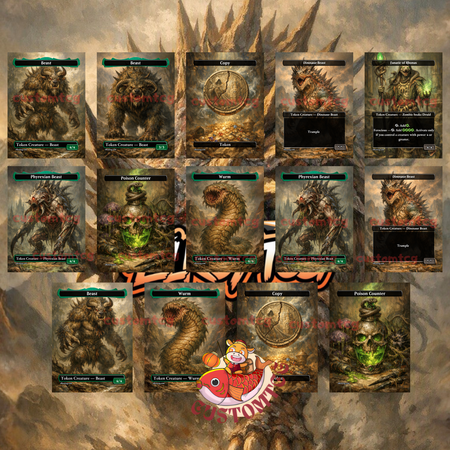Slinza, the Spiked Stampede — Gruul Beast Typal Custom Deck