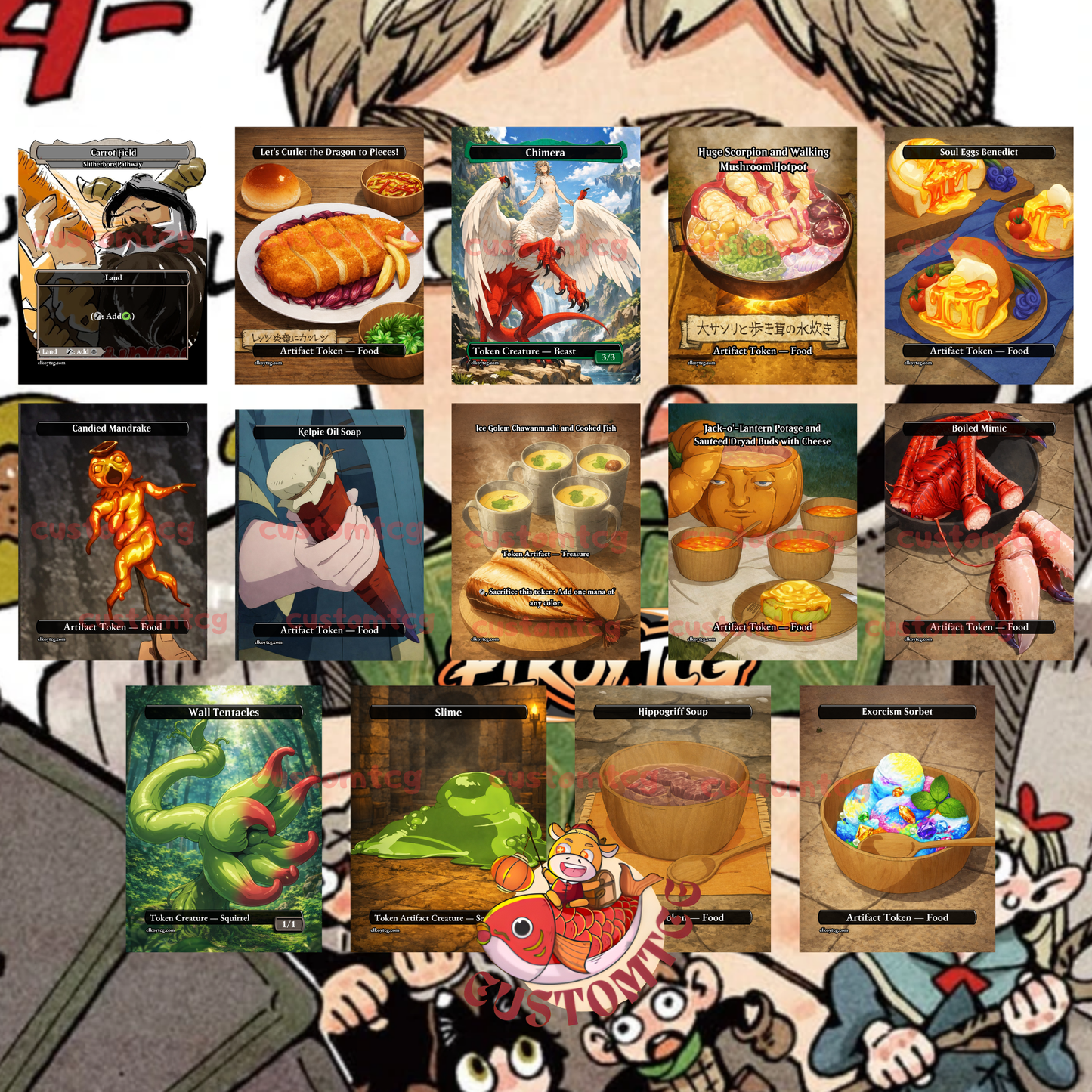 Delicious in Dungeon Custom Deck