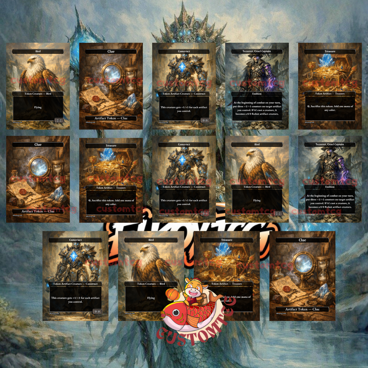 Emry, Lurker of the Loch - Mono-Blue Artifact Custom Deck