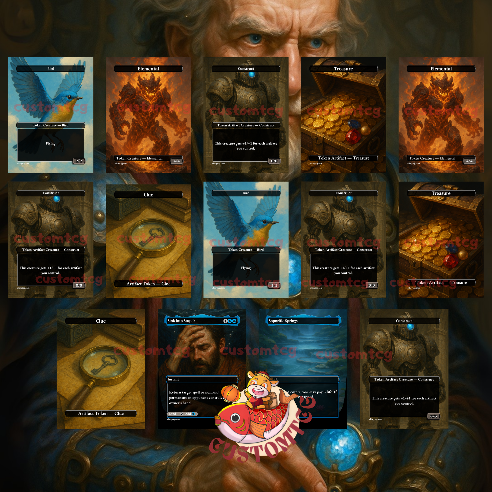 mtg urza lord high artificer commander deck Urza, (Borderless) - Proxy Masters create a 0/0 colorless Construct artifact creature token with This creature gets +1/+1 for each artifact you control Urza, Lord High Artificer |