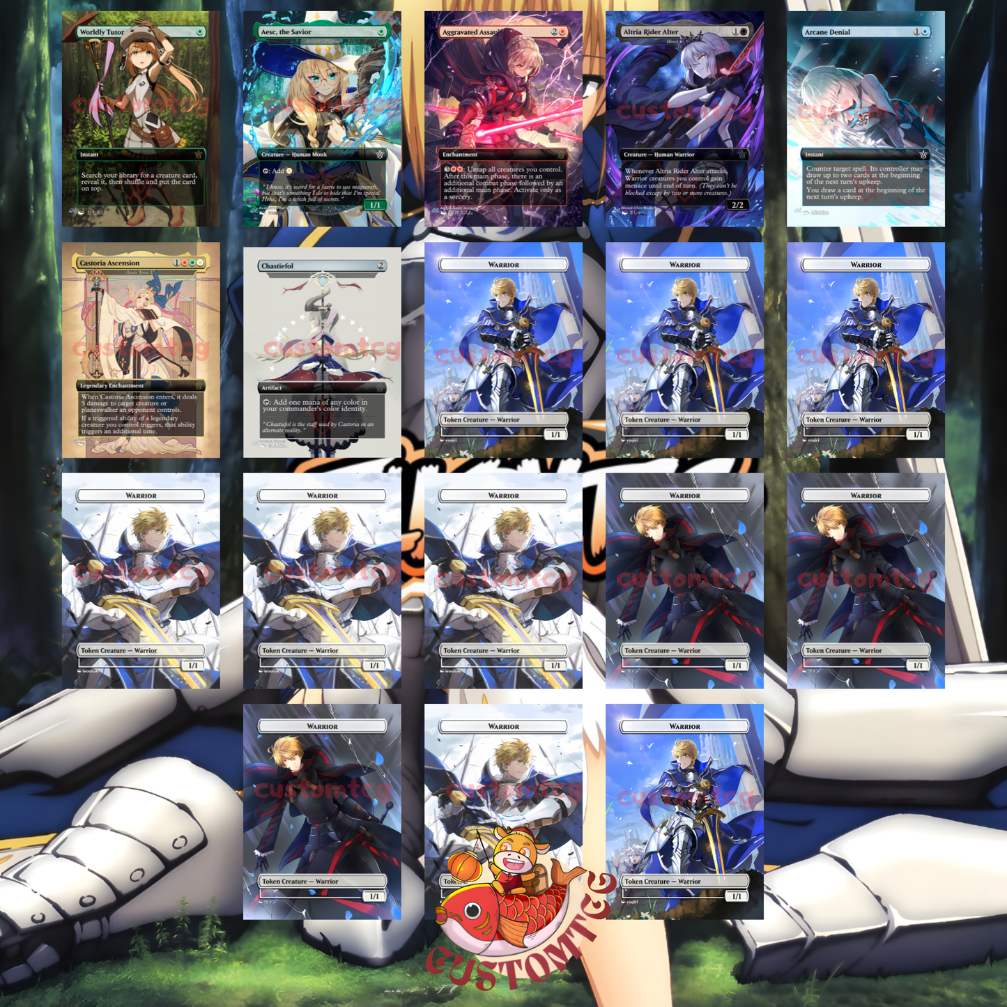 Saber Fate V3 Custom Deck