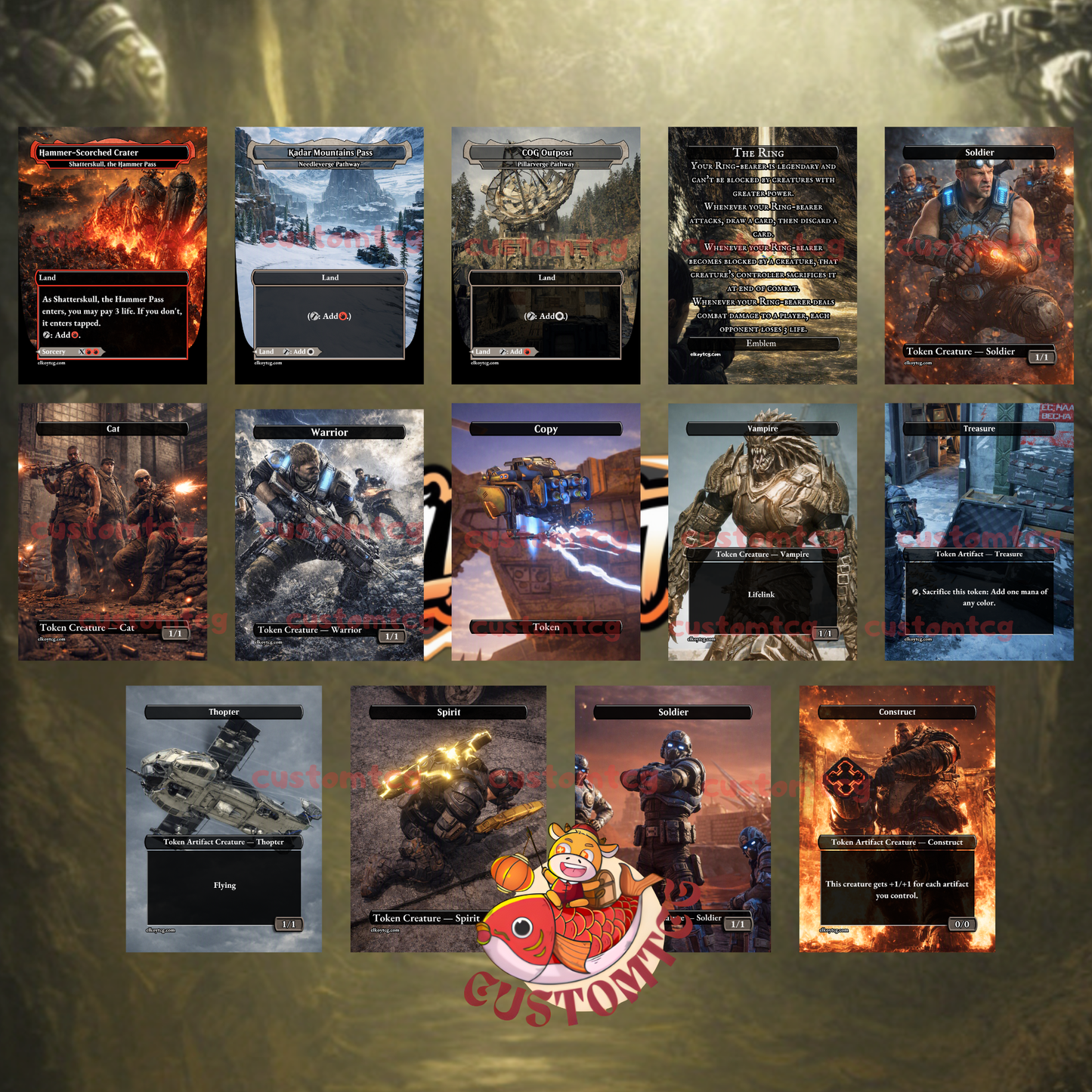 Gears of War Custom Deck