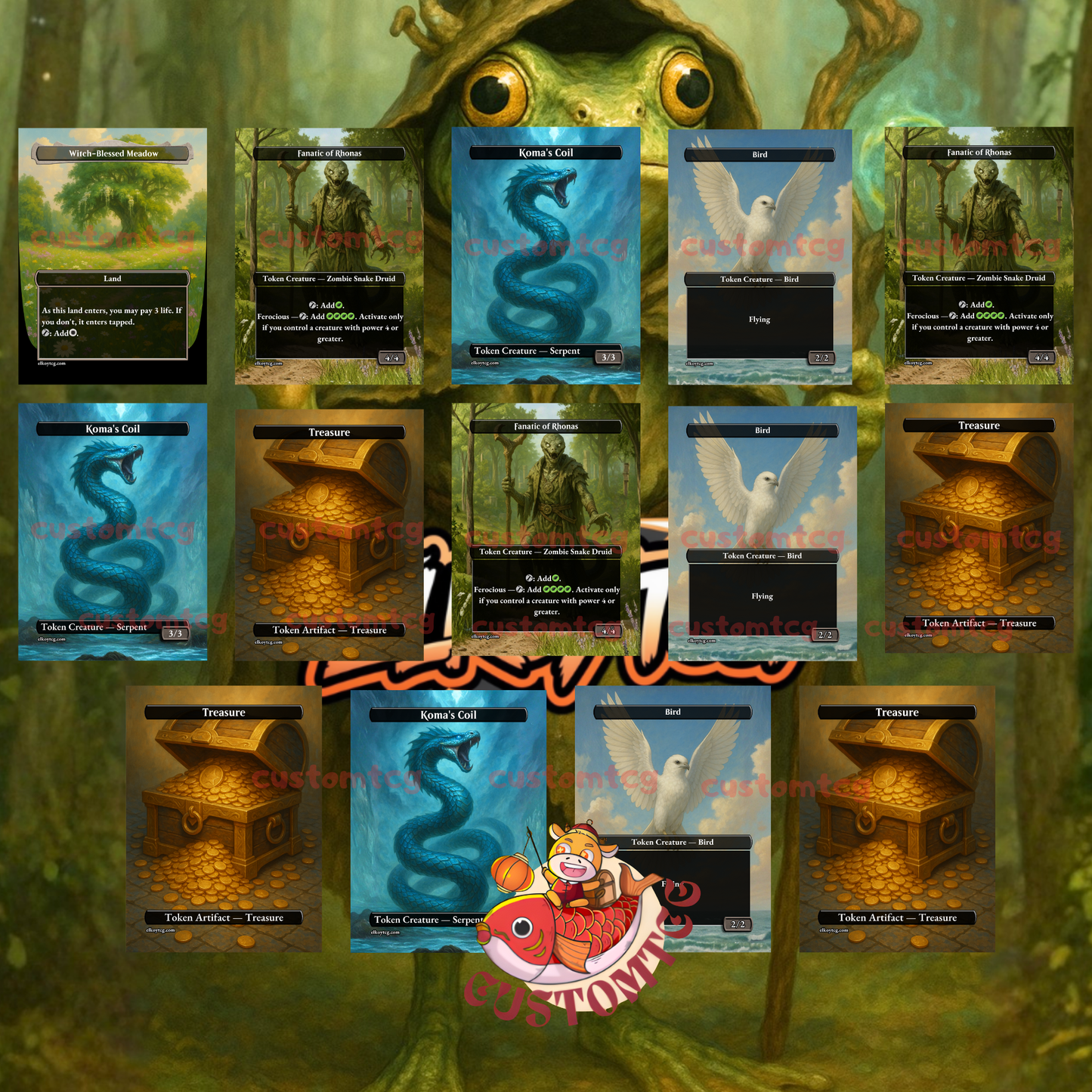 Helga, Skittish Seer – Custom Deck