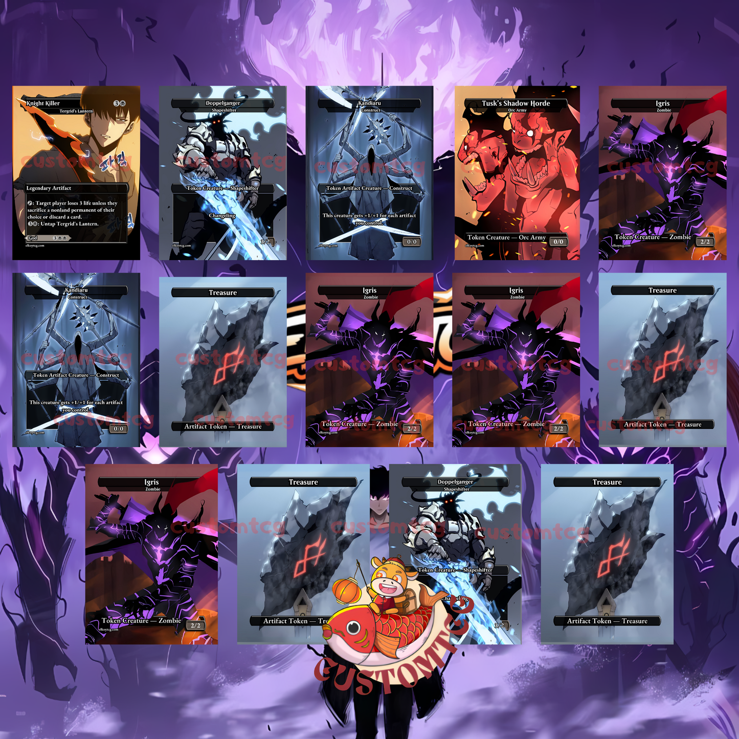 Solo Leveling Custom Deck – “Shadow Monarch Edition”