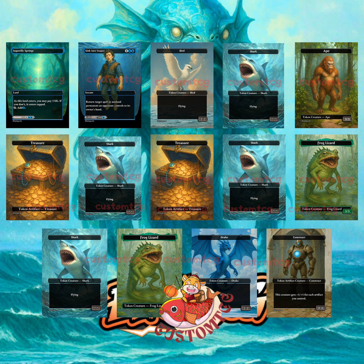 Eluge, the Shoreless Sea Custom Deck