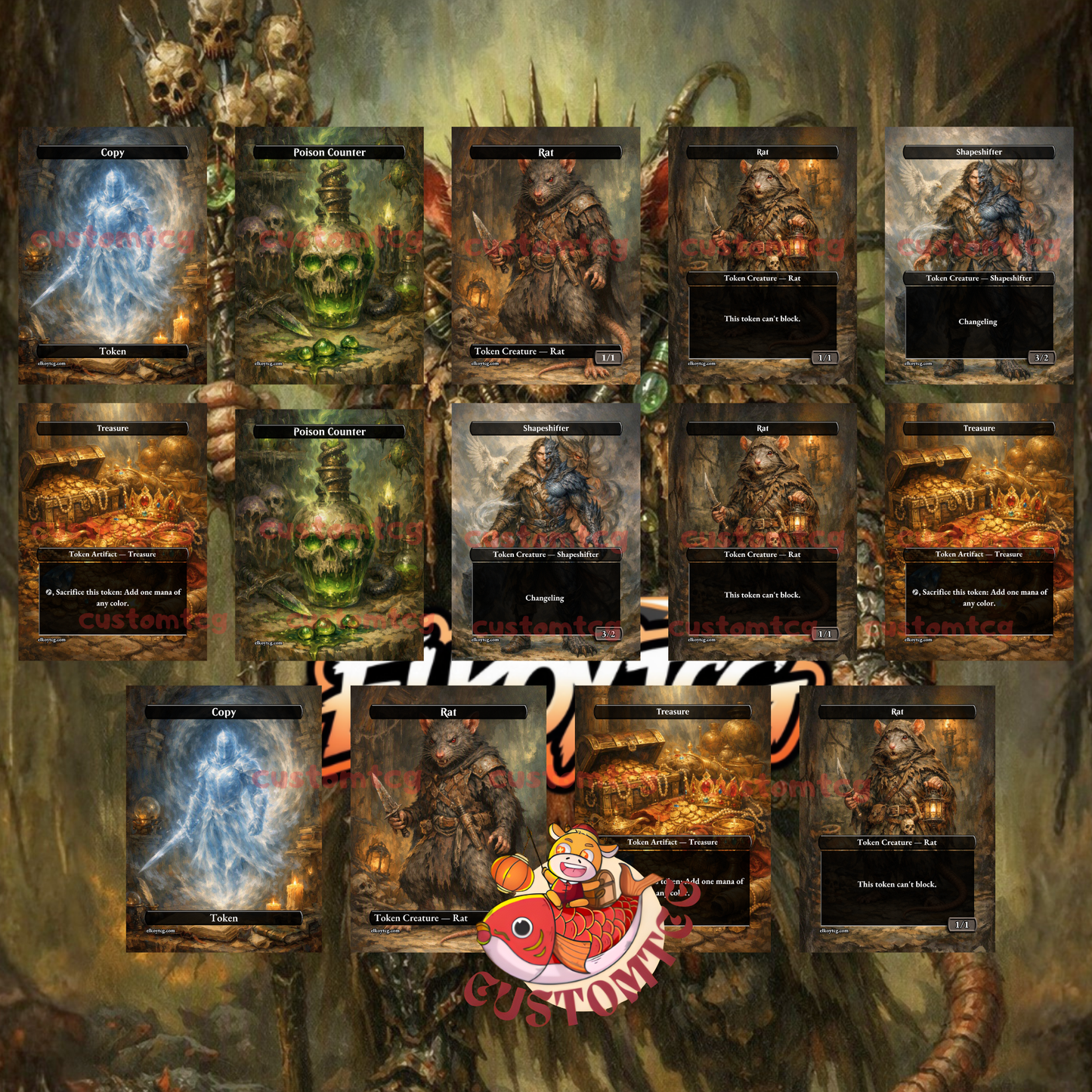 Karumonix, the Rat King — Mono-Black Rat Typal & Toxic Custom Deck
