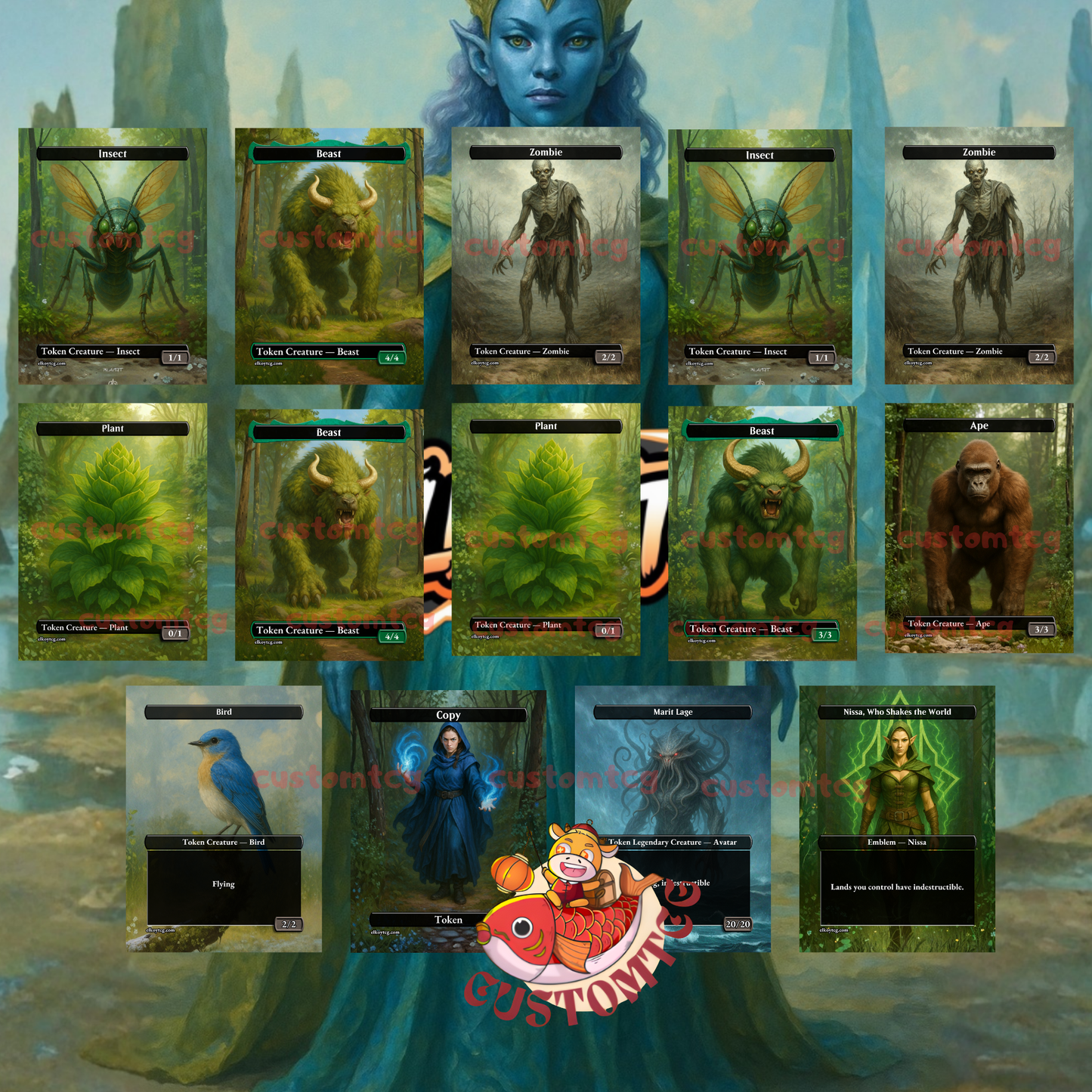 Omo, Queen of Vesuva – Custom Deck