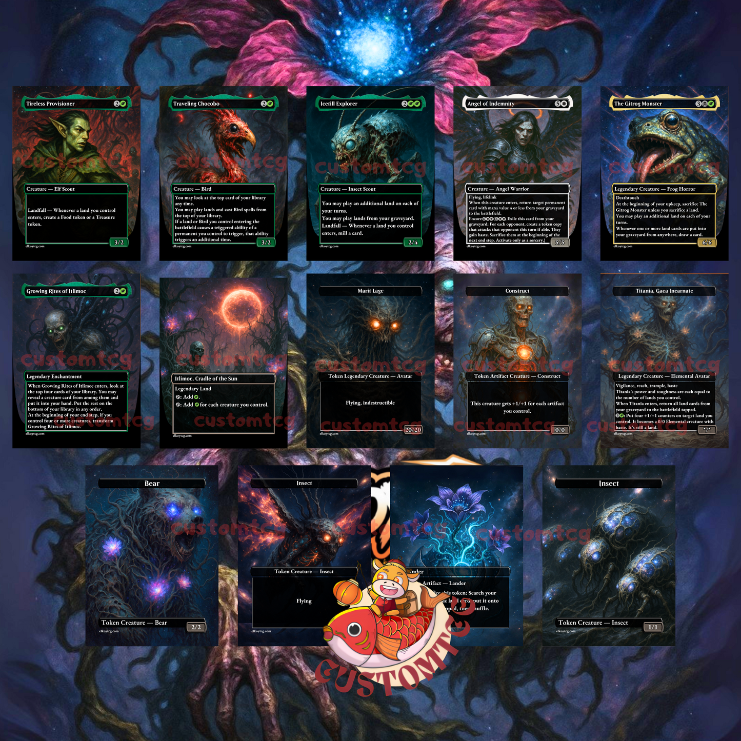 The Necrobloom V2 Custom Deck