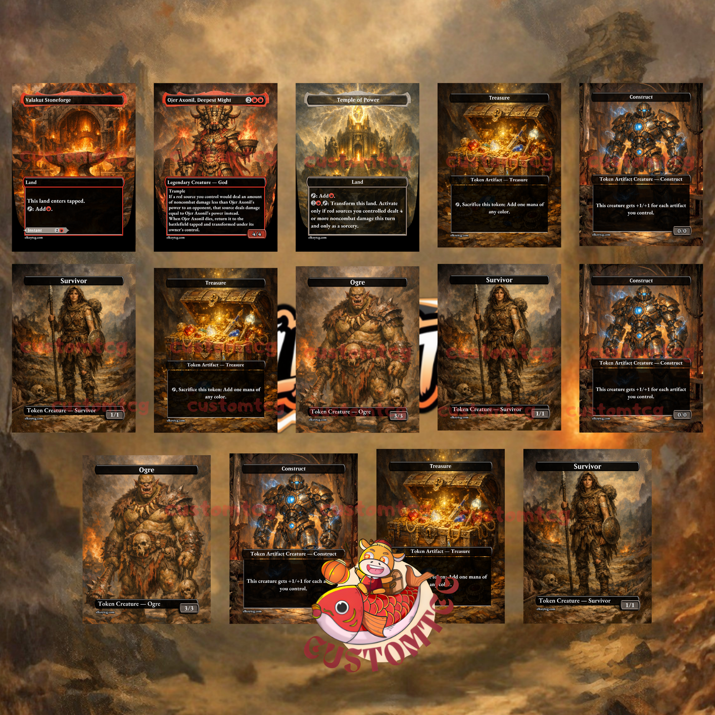 Kratos, God of War Custom Deck