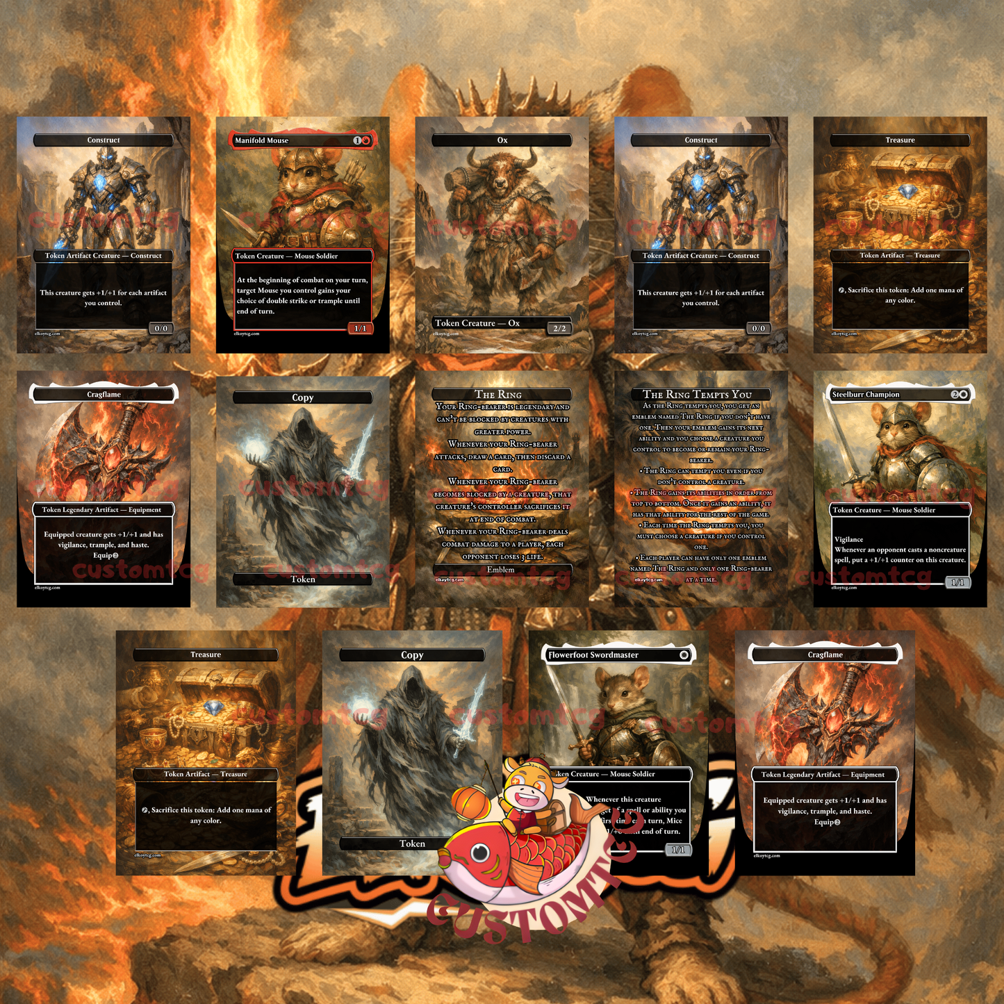 Mabel, Heir to Cragflame custom commander deck