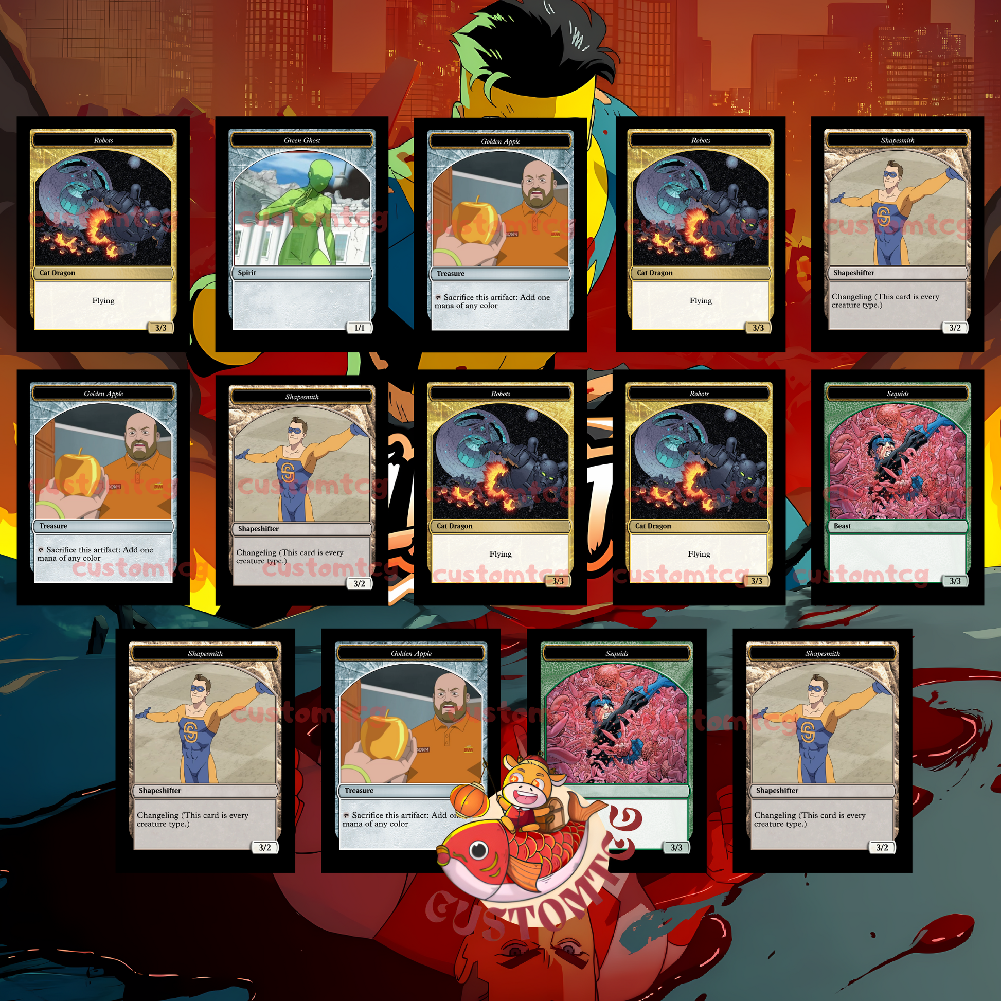 invincible mtg cards Invincible Custom Deck – ElkoyTCG